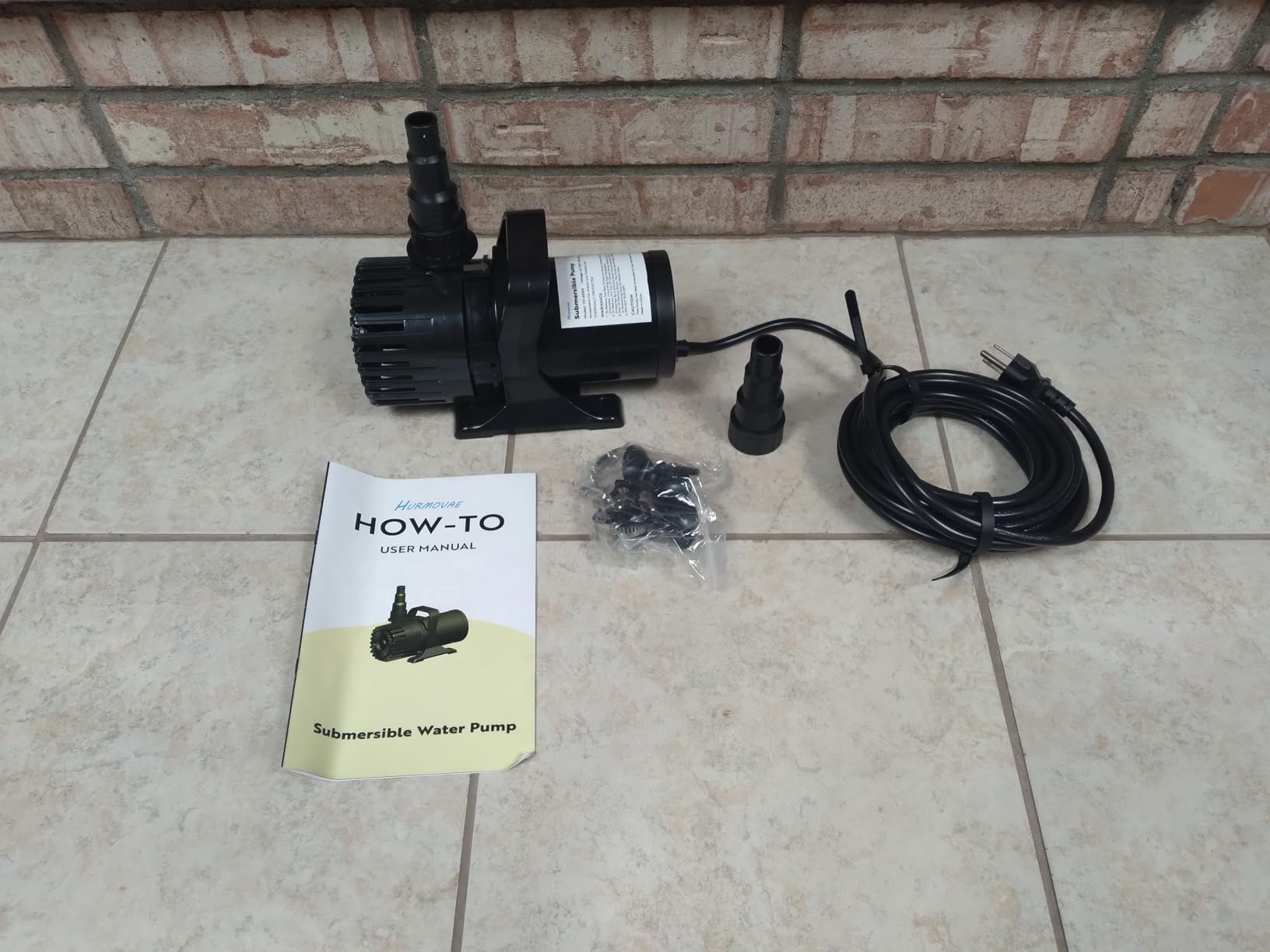 Pond Pump, 1800 GPH & 14ft Lift, 100W Ultra-Quiet Fountain Pump for Fish Koi Pond Waterfall & Water Feature, Submersible Water Pump, 180° Adjustable Outlet, Barrier Bag & 20FT Cord, UL Listed customer photo 2