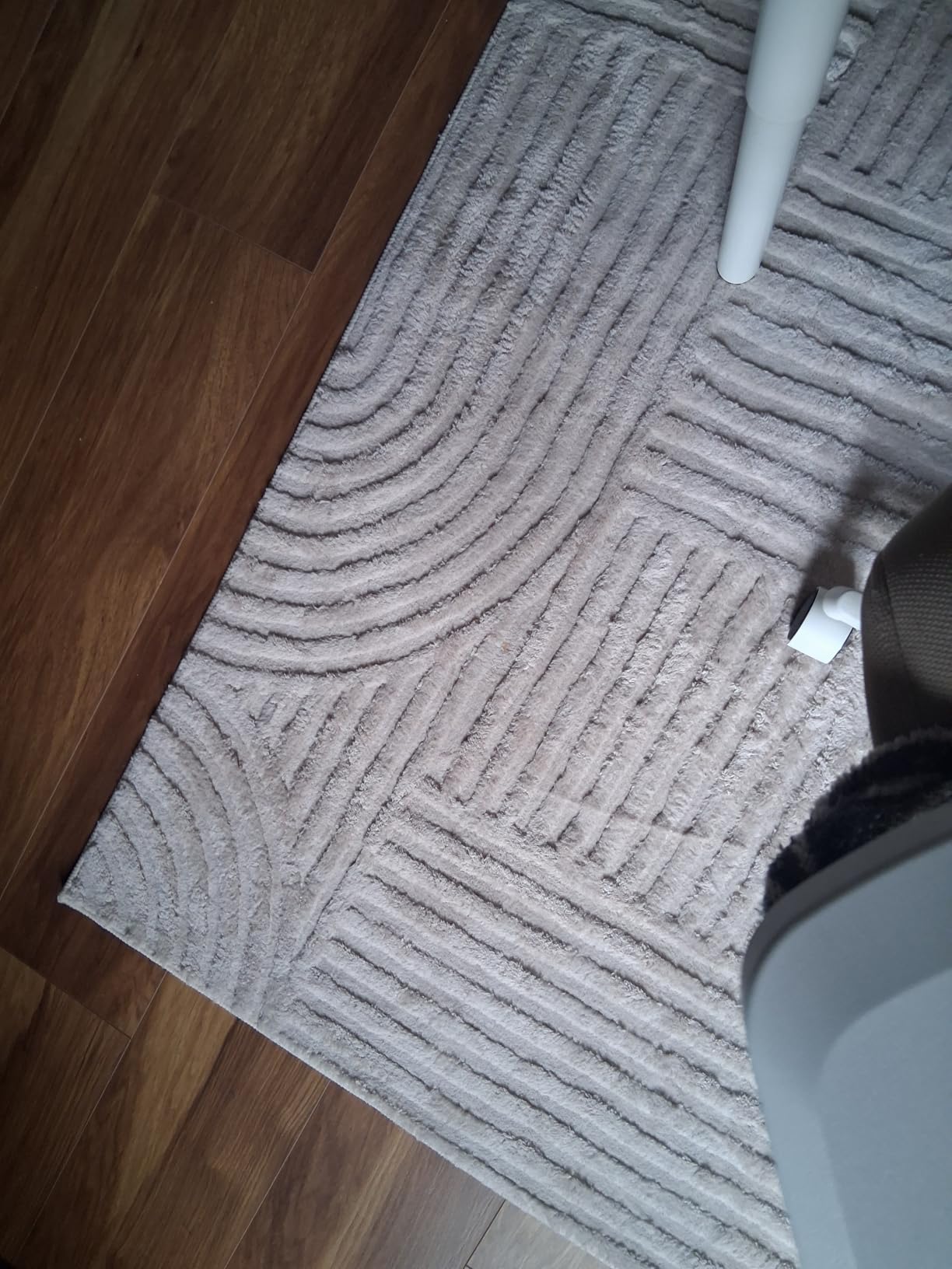 Pauwer 5x7 Washable Area Rugs for Living Room Modern Beige Solid Color Soft Fluffy Rugs for Bedroom Non Slip Boho Accent Indoor Mat Floor Carpet Cover for Kids Room Dining Room Kitchen Office customer photo 1