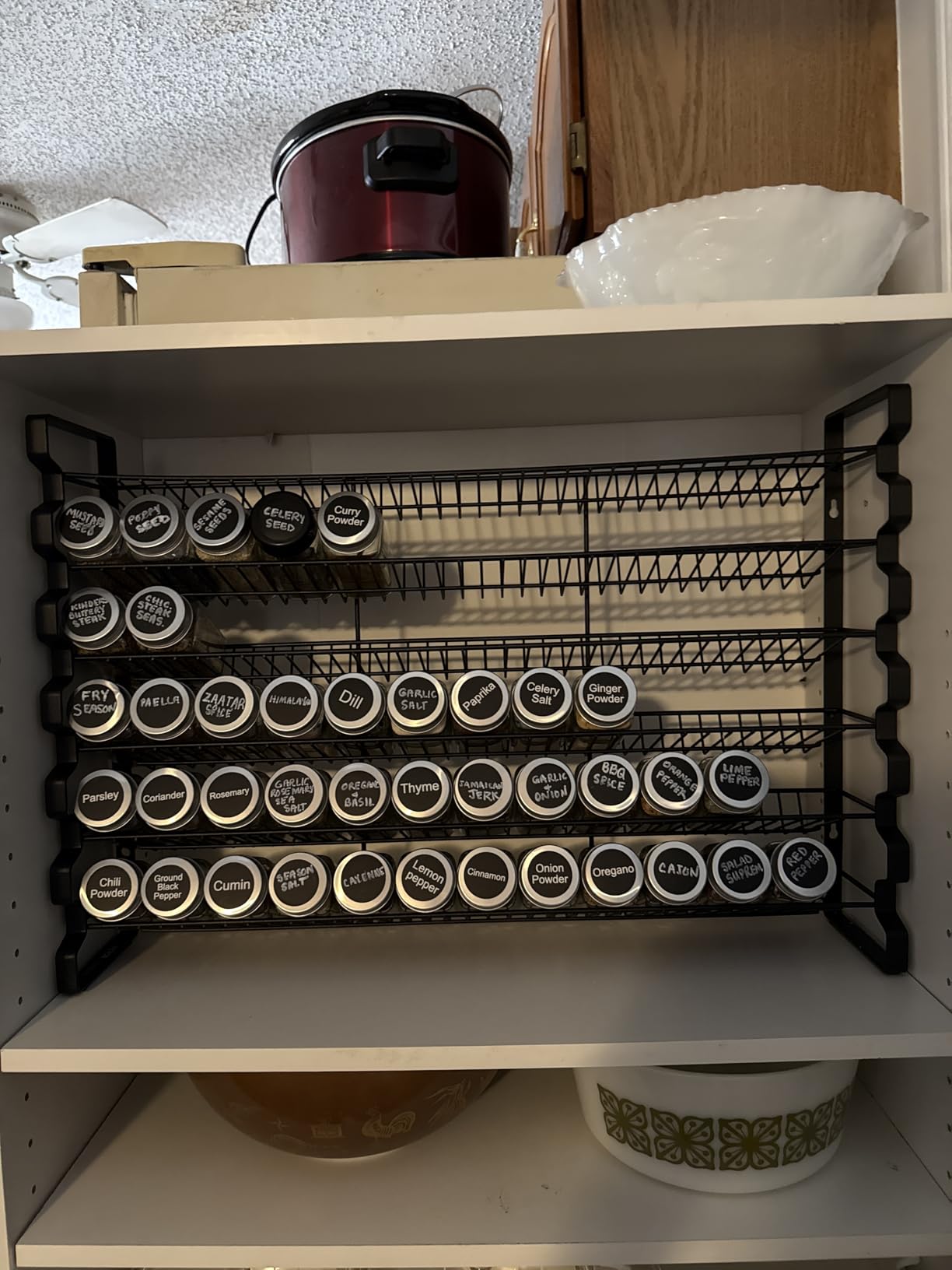VEVOR Spice Rack Organizer for Cabinet, Spice Organizer with 72 Empty Spice Jars, Lids, Spice Labels, and Funnel Complete Set, Seasoning Organizer for Countertop, Kitchen, Pantry, Cupboard, 23x16 in customer photo 1