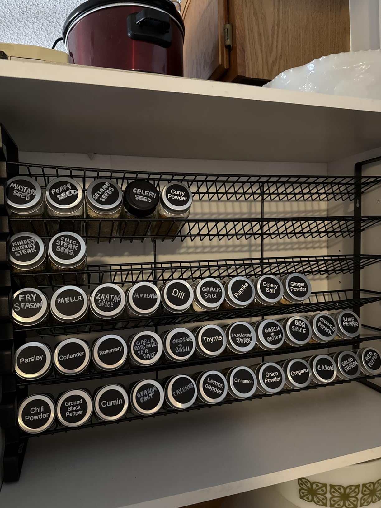 VEVOR Spice Rack Organizer for Cabinet, Spice Organizer with 72 Empty Spice Jars, Lids, Spice Labels, and Funnel Complete Set, Seasoning Organizer for Countertop, Kitchen, Pantry, Cupboard, 23x16 in customer photo 2