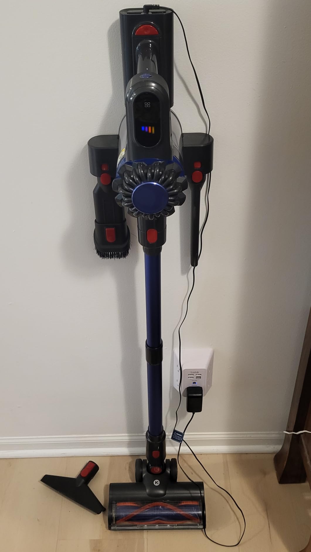 KARDV Cordless Vacuum Cleaner, 500W/40Kpa Vacuum Cleaners for Home, 60Mins Stick Vacuum with LED Display customer photo 2