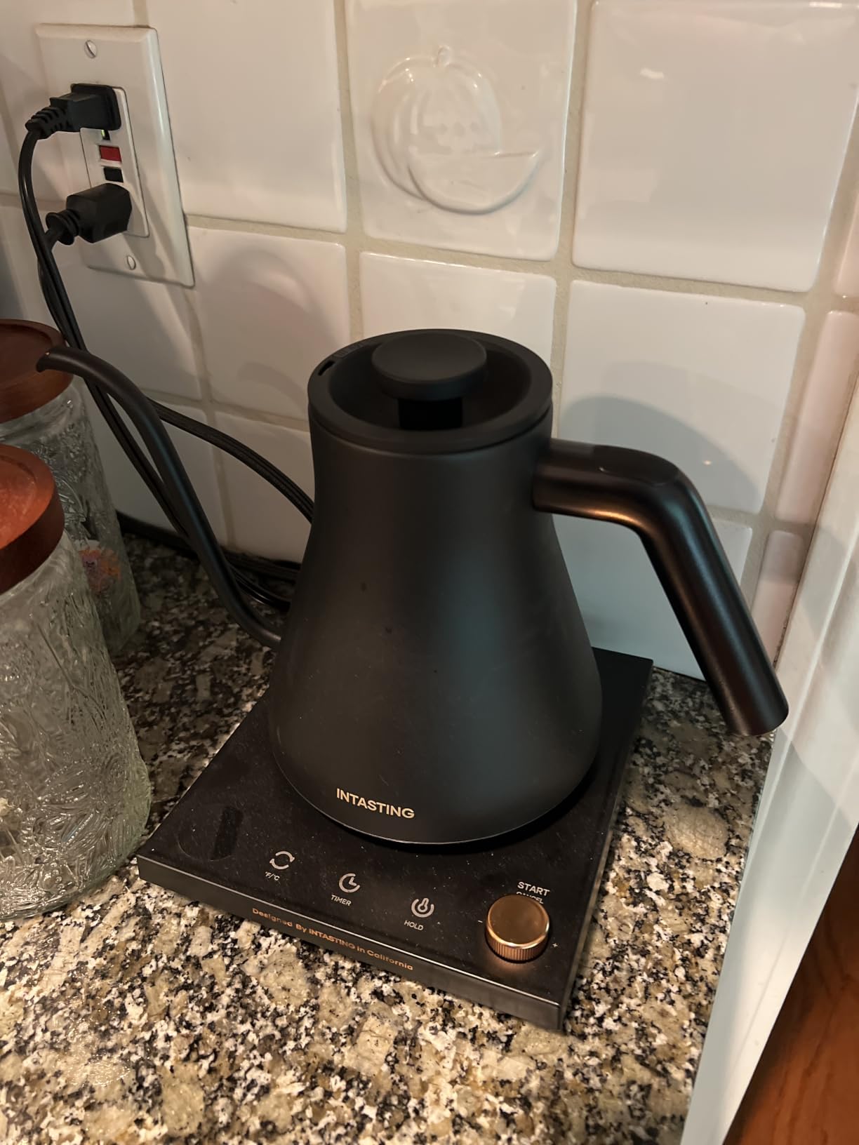 INTASTING Gooseneck Electric Kettle, Temperature Control | Stainless Steel Inner, 1200W Quick Heating, for Pour Over Coffee, Brew Tea, Boil Hot Water, 30 oz, 0.9L, Black customer photo 1