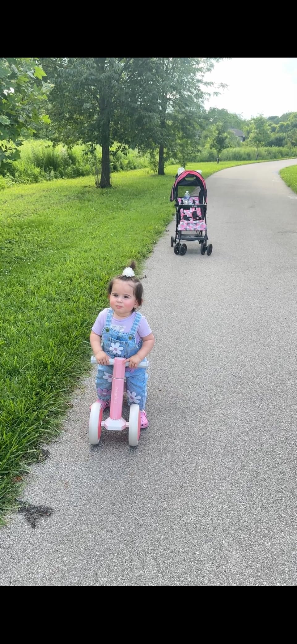 Baby Balance Bike for 1 Year Old Boys Girls, Toddler First Bike with 4 Colorful Lighting Wheels | 10-36 Month Toddler Balance Bike | First Birthday Gifts (Black) customer photo 1