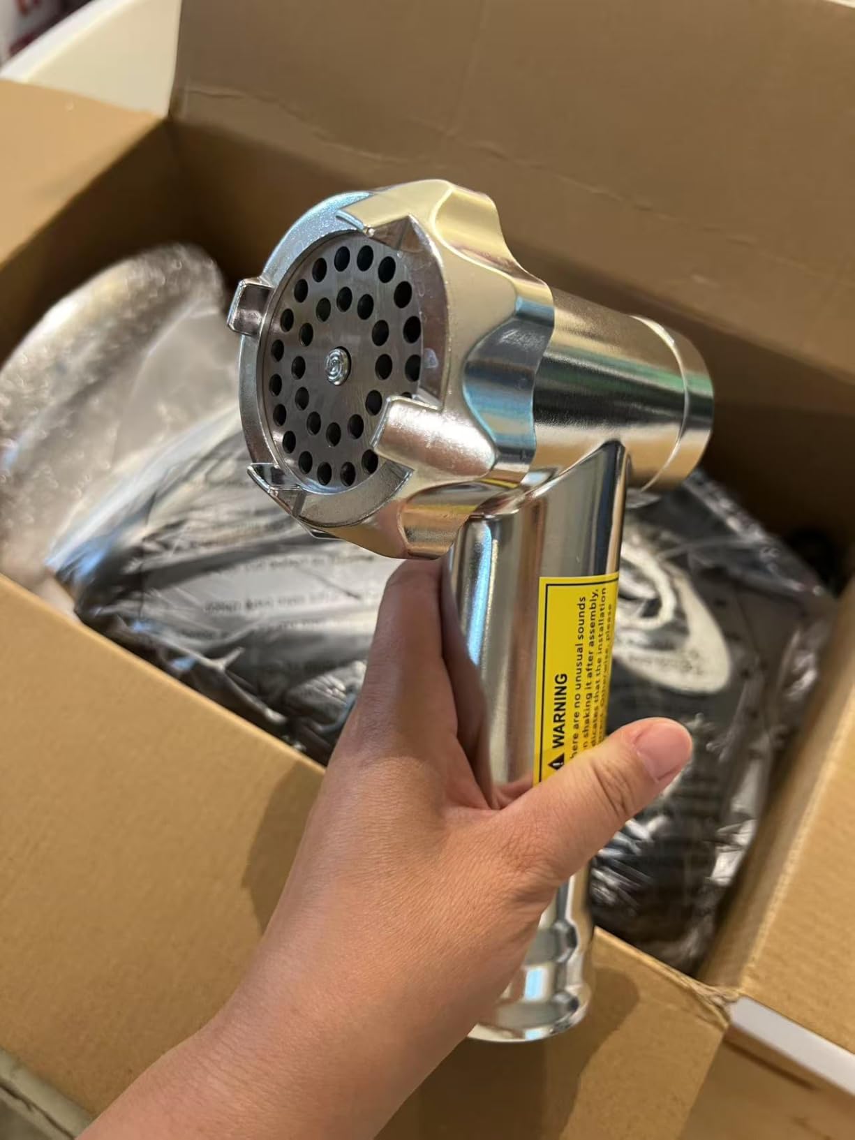5.0 Upgrade Electric Meat Grinder【 3500W Super Motor】【SUS304 Blade & Plate】3-Second Fast Meat Grinding, Perfect For Meat Grinders For Home Use (SILVER) customer photo 1