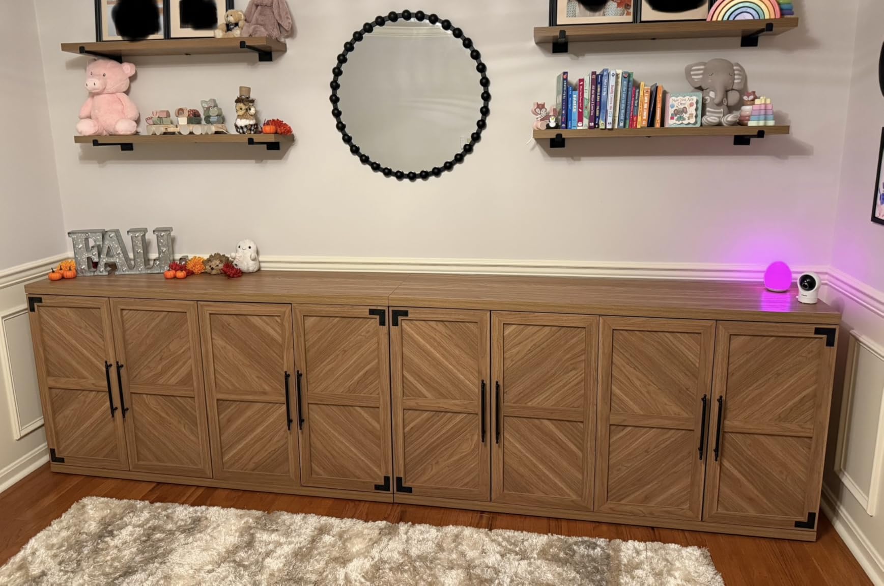 SICOTAS Large Modern Sideboard Buffet Cabinet with 4 Door, Storage Credenza | Modern Sideboard Buffet Cabinets, Large Credenza Storage Cabinet with 4 Doors and Adjustable Shelves for Home Kitchen customer photo 2