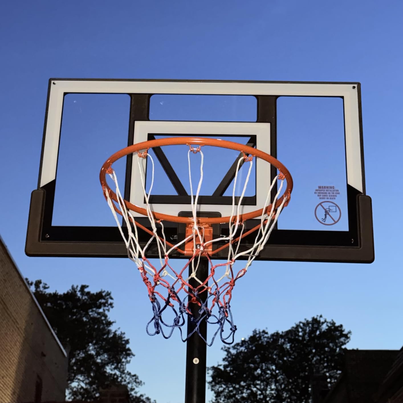 Yohood Basketball Hoop Outdoor 10FT with Shatterproof 40 Inch Backboard, Portable Basketball Hoop Goal System for Kids/Youth/Adults in Backyard/Driveway/Indoor customer photo 2