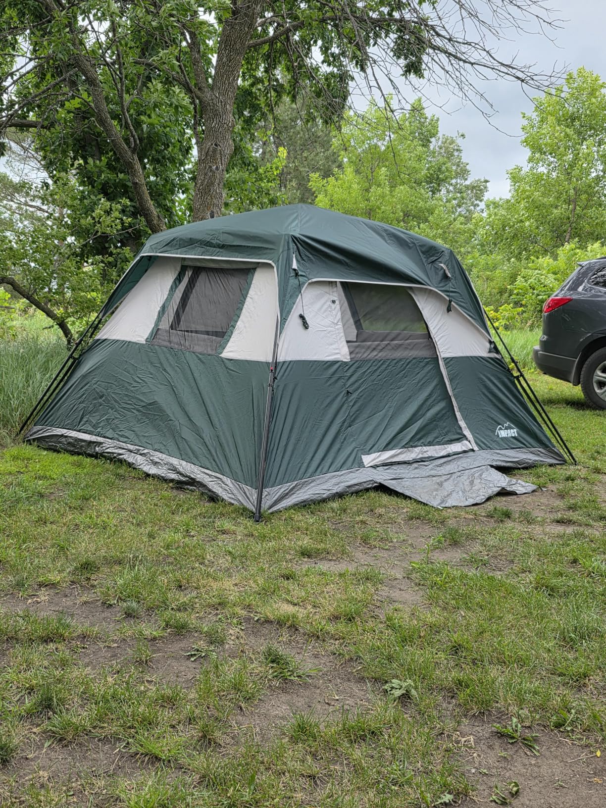 Instant 6 Person Tent for Camping with Rainfly, Under 60s Setup, 10 x 9ft | Fits 2 Queen Air Mattresses, 1200mm Waterproof, 360° Ventilation, PFAS-Free Fabric and Carry Bag for Family, Camping, Hiking customer photo 1