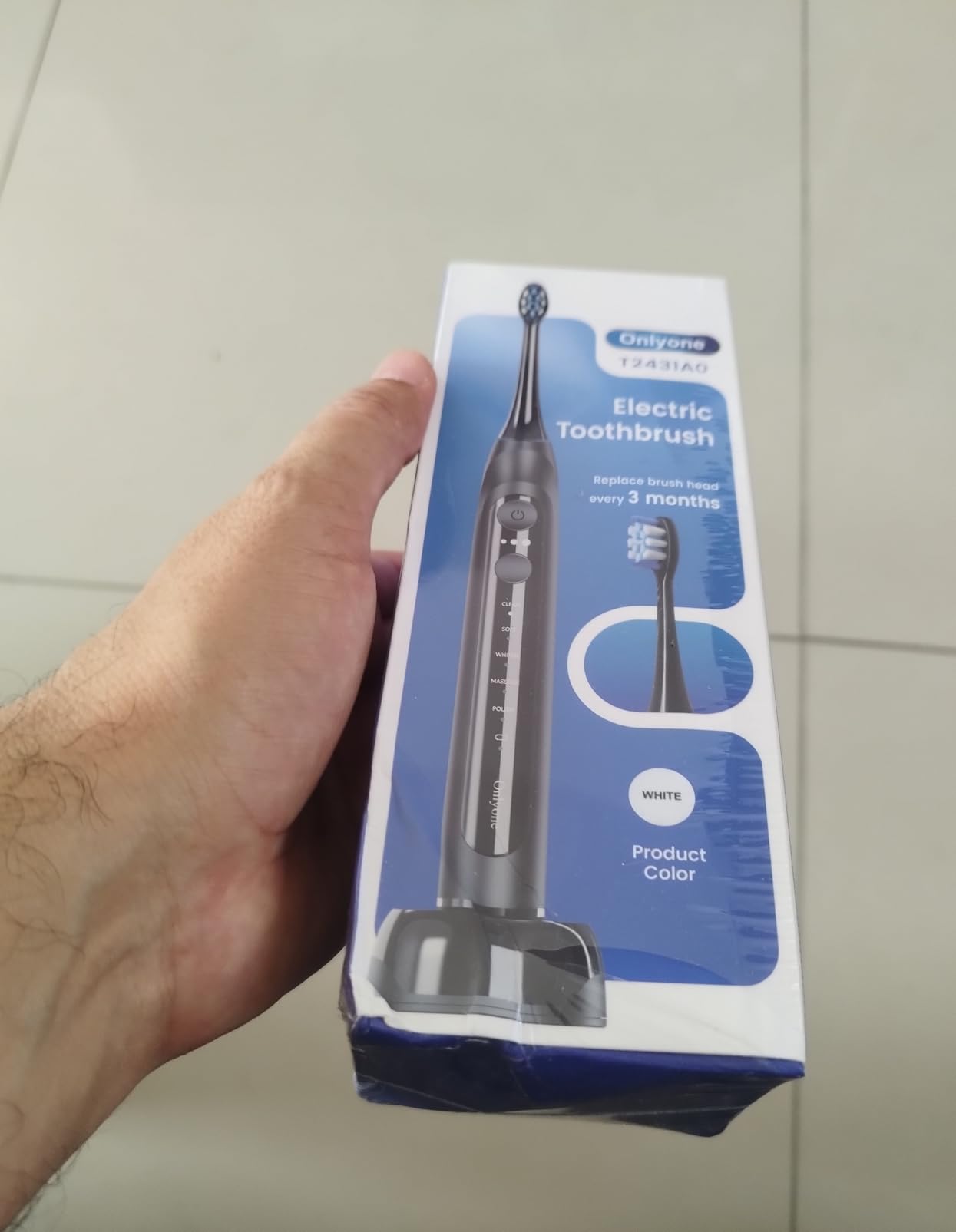 Onlyone Electric Toothbrush for Adults, Rechargeable Electric Toothbrush with 8 Brush Heads, Travel Case, Charging Base & Wireless Charging - 5 Modes with Smart Timer customer photo 2