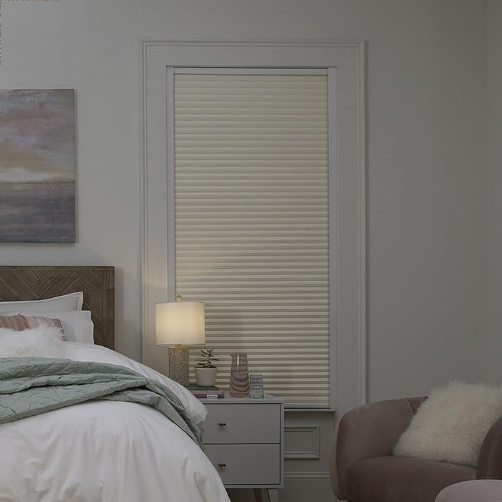 REGAL estate Blackout Top Down Bottom Up Shades, White, 70 x 64 in | Quick band release, Blackout privacy, Thermal insulation, Light control, DrillMount installation, Cordless 1.5 in cells customer photo 2