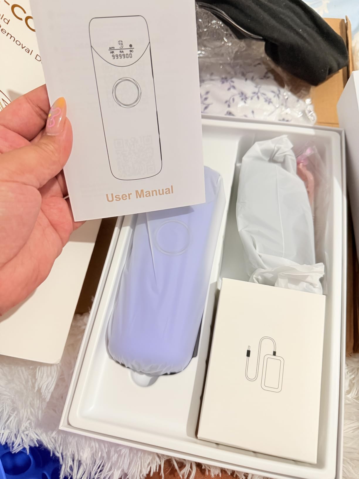 Ubroo Laser Hair Removal for Women, 97.6% Hair Reduction in 2 Session, 5 Degree Ice Cooling IPL Hair Removal Device customer photo 2