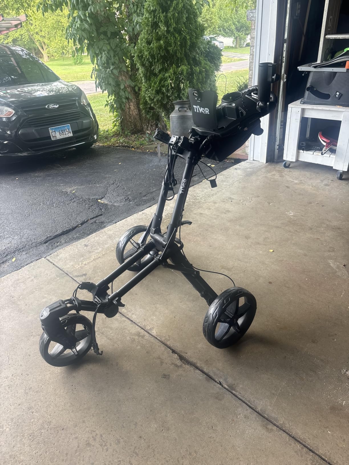 Tivor Golf Push Cart with 360 degree Front Wheels & Handbrake customer photo 1