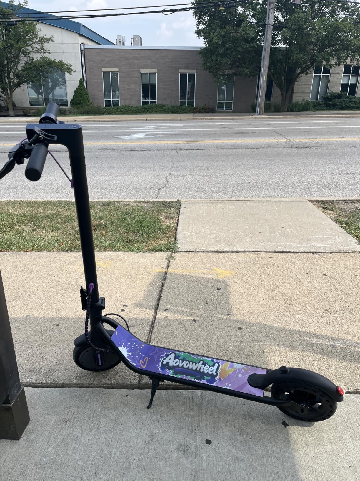 Aovowheel Electric Scooter for Adults, Folding E Scooter with 250W-500W Motor 16-24 Mph Top Speed, Max 15-60 Miles Long Range, 6.5/8.5/10/14 Solid Tires Commuting Scooters, Dual Brakes customer photo 2