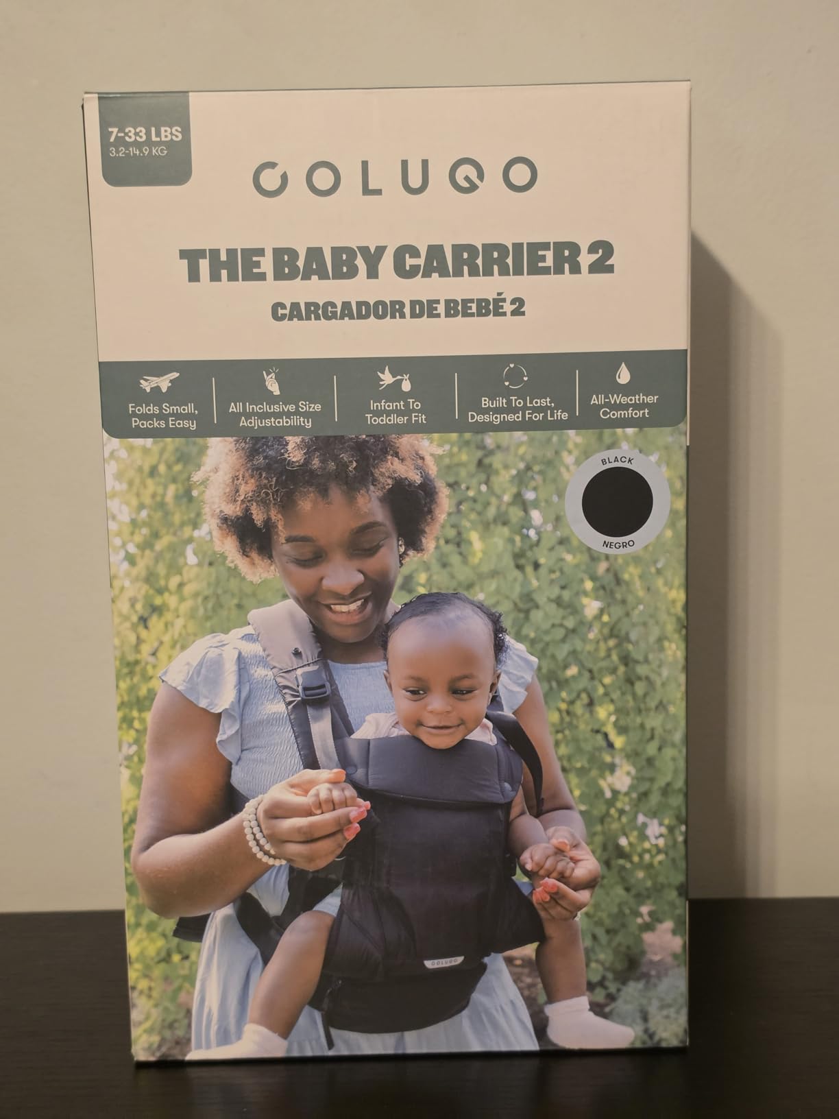 Colugo Baby Carrier 2 Lightweight Ergonomic Baby Carrier | Infant to Toddler | Magnetic Buckles | Phone Pocket & Fanny Pack | 4 Carry Positions customer photo 1
