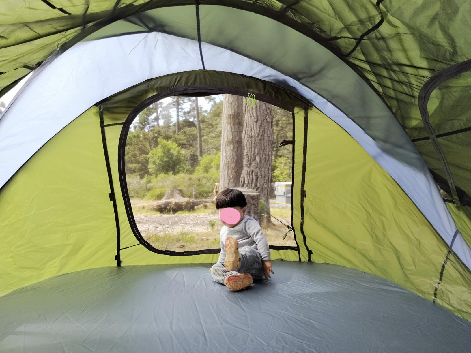 4/6 Person Easy Pop Up Tent,Camping Tent with Skylight and Rainfly,Waterproof,Quick Setup-Instant Tents for Camping Outdoor customer photo 1