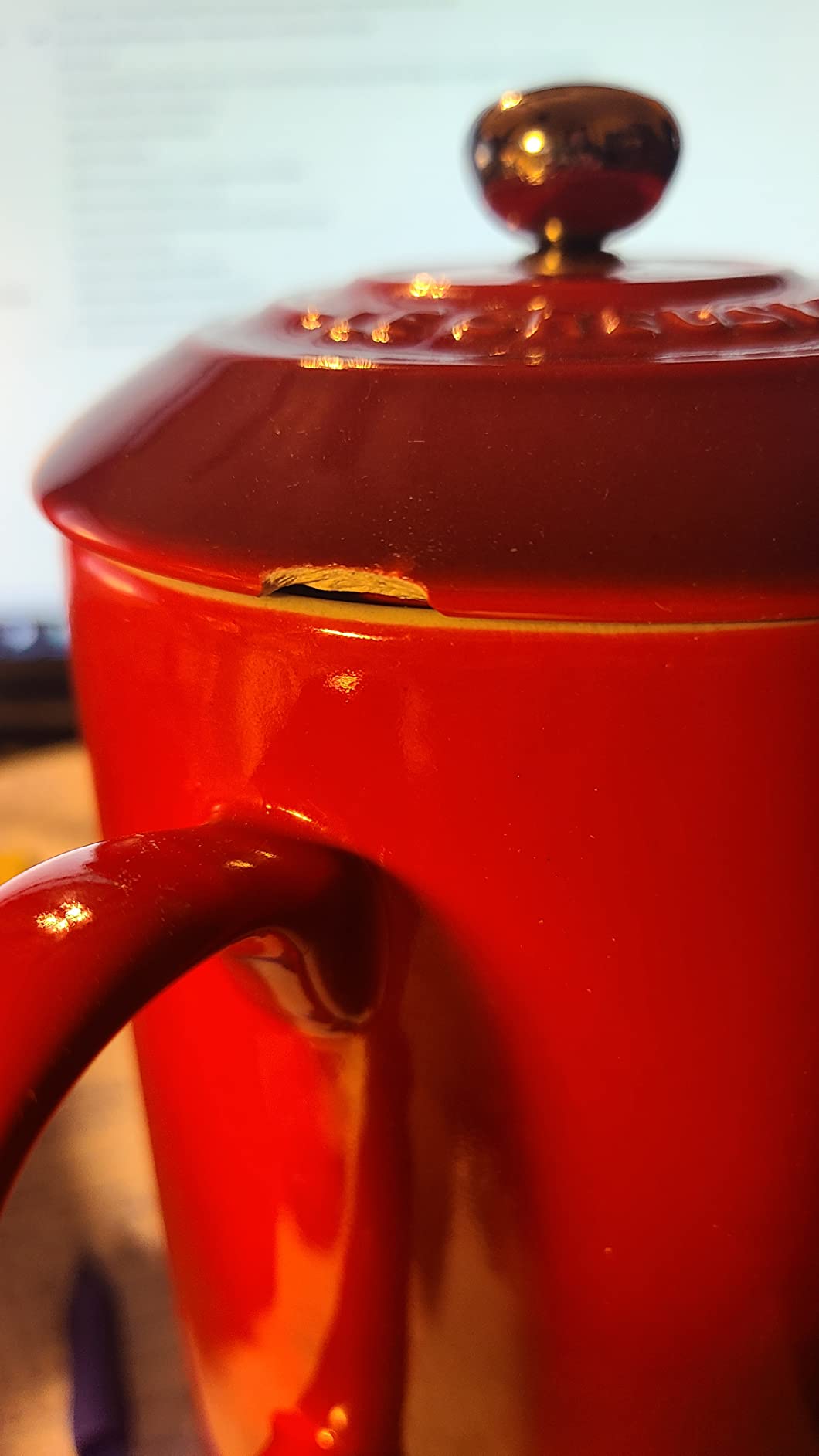 Le Creuset Stoneware French Press, 34 oz., Sea Salt customer photo 1