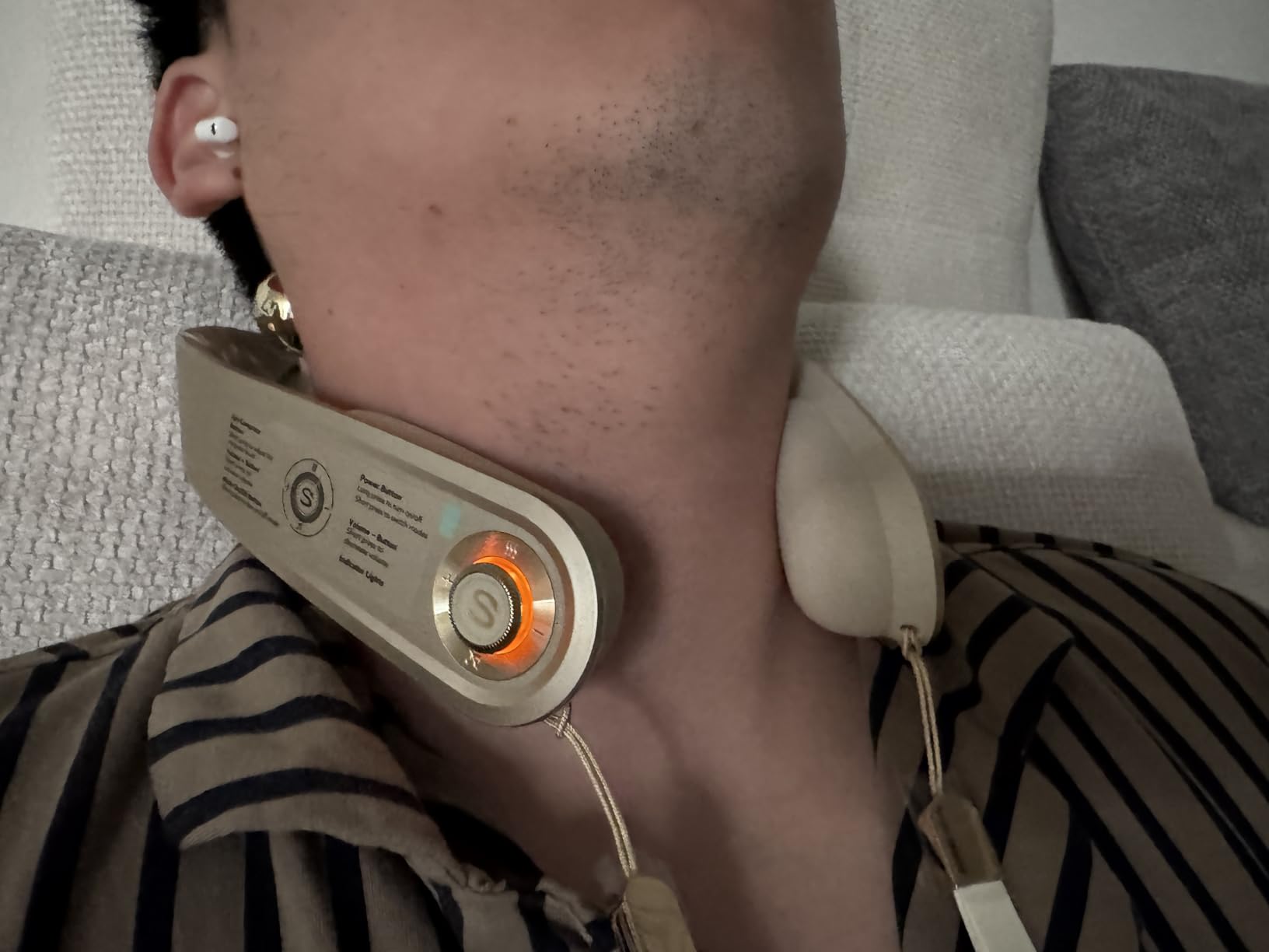 SKG PS700 Neck Massager with Heat for Strain Relief Deep Tissue | Birthday Gifts for Women, Red Light Warmth, 360° Bionic Kneading, Cordless Portable Neck and Shoulder Shiatsu Massager customer photo 2