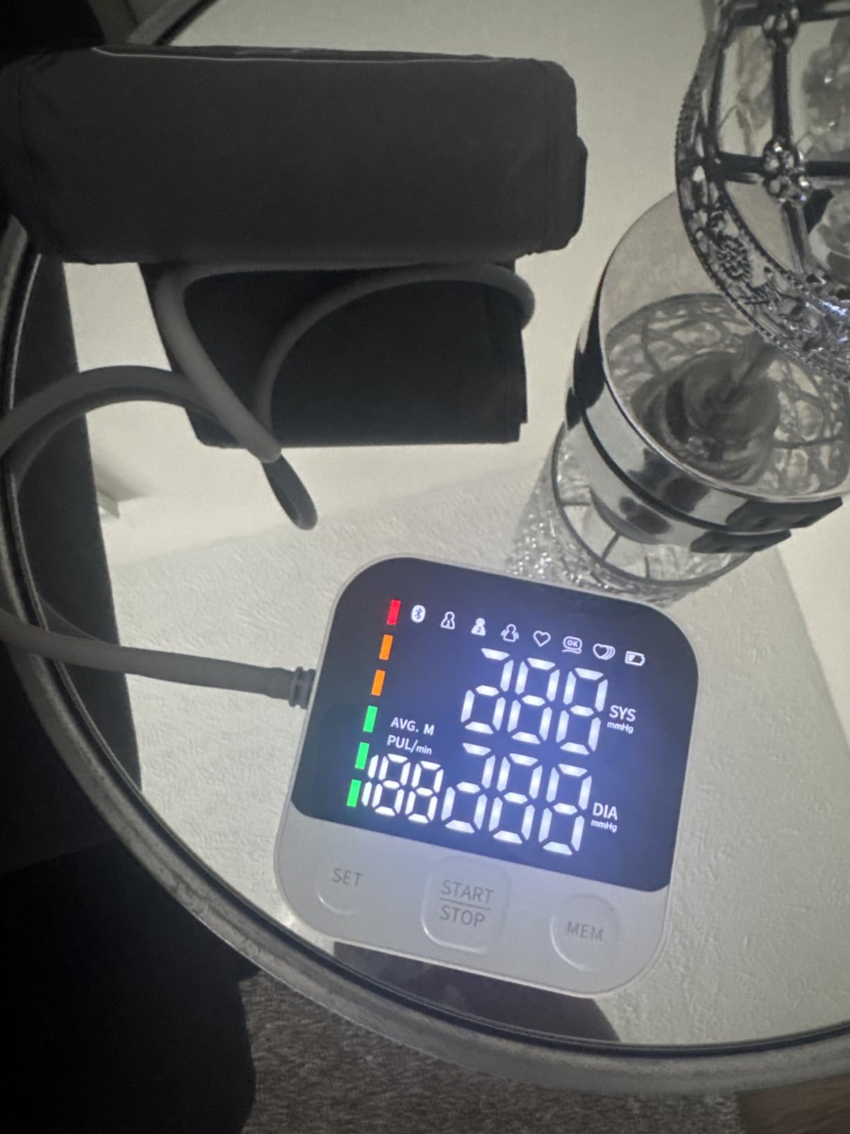 Blood Pressure Monitor Adjustable Arm Cuff Easy Operate with Storage Bag | FDA-Cleared, 8.7-16.5 inches Cuff Bp Machine, LED Backlight Display, Friendly to Elderly for Home Use customer photo 1