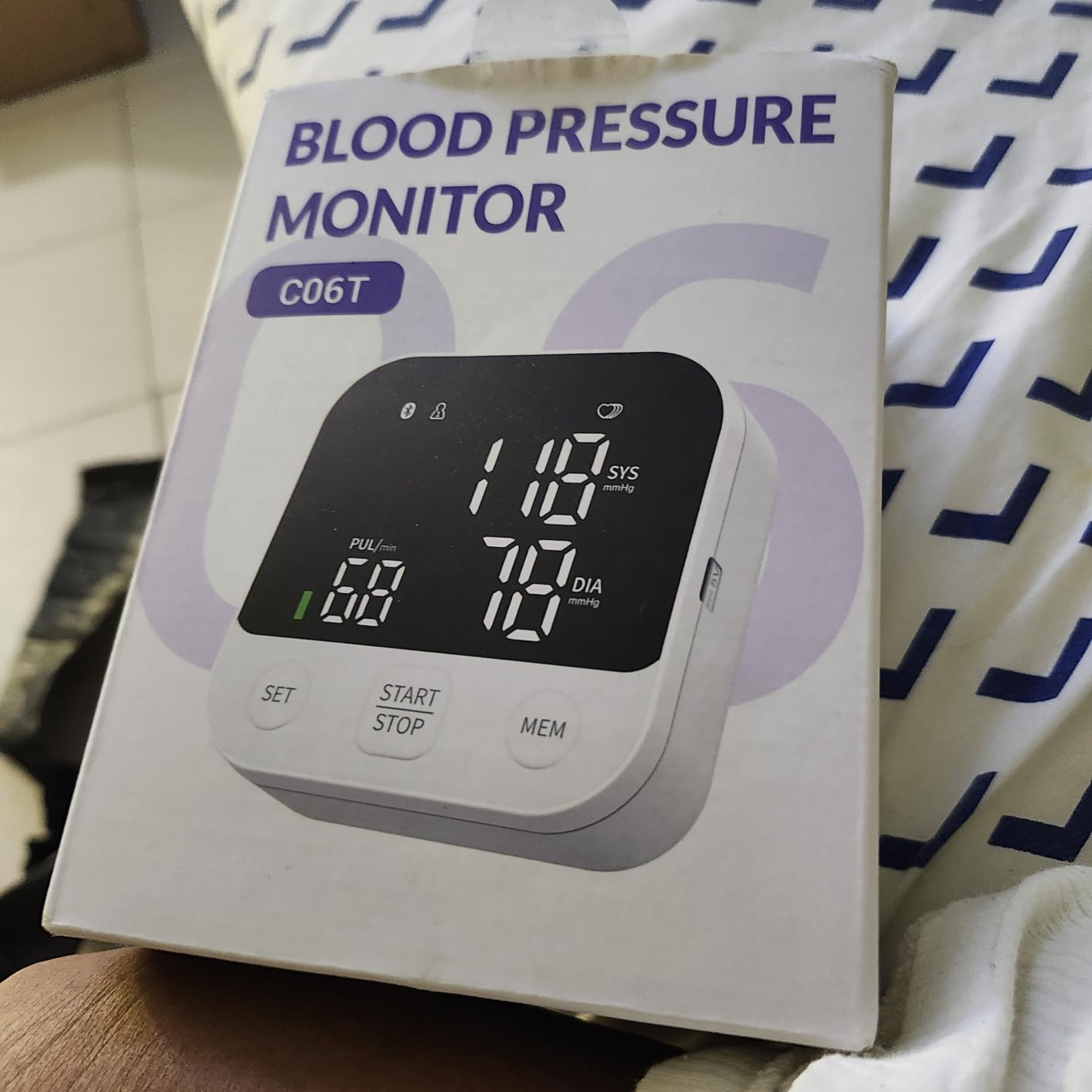 Blood Pressure Monitor Adjustable Arm Cuff Easy Operate with Storage Bag | FDA-Cleared, 8.7-16.5 inches Cuff Bp Machine, LED Backlight Display, Friendly to Elderly for Home Use customer photo 2