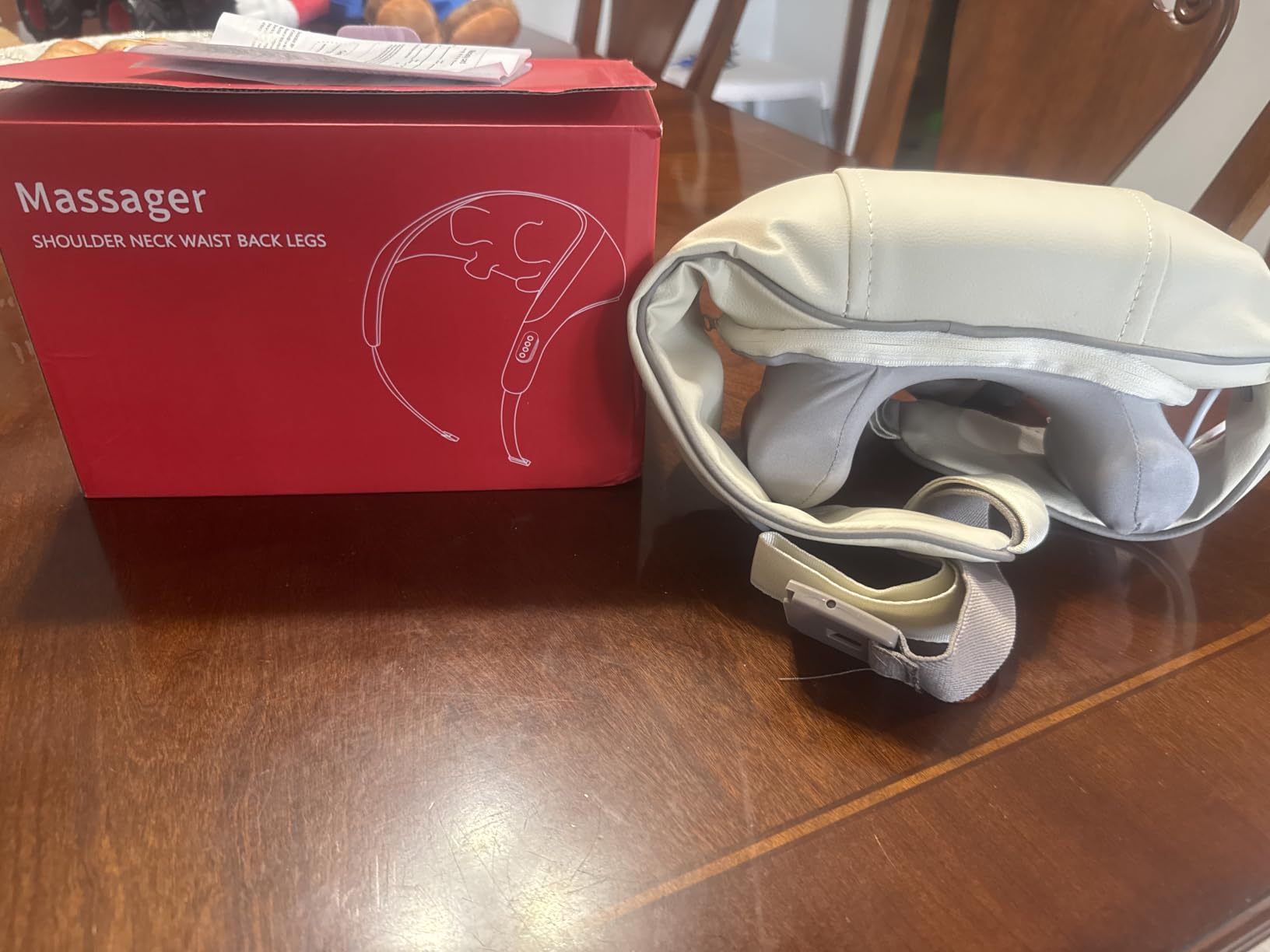 Wireless 4D Shiatsu Neck Massager with Heating Function, Deep Kneading Neck & Shoulder Massager Pillow for Pain Relief, for Back, Legs, Waist - Perfect Relaxation Gifts for Men Women customer photo 2