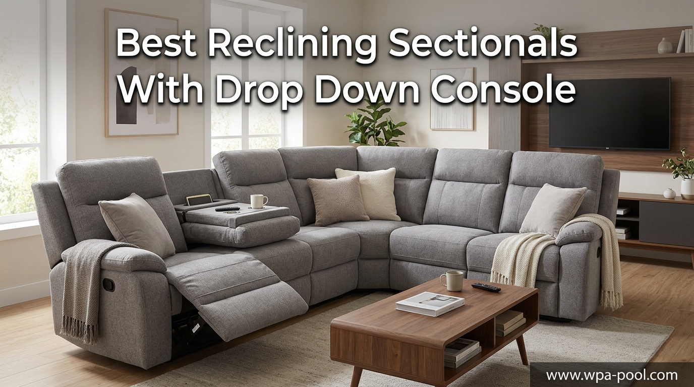 Best Reclining Sectionals With Drop Down Console