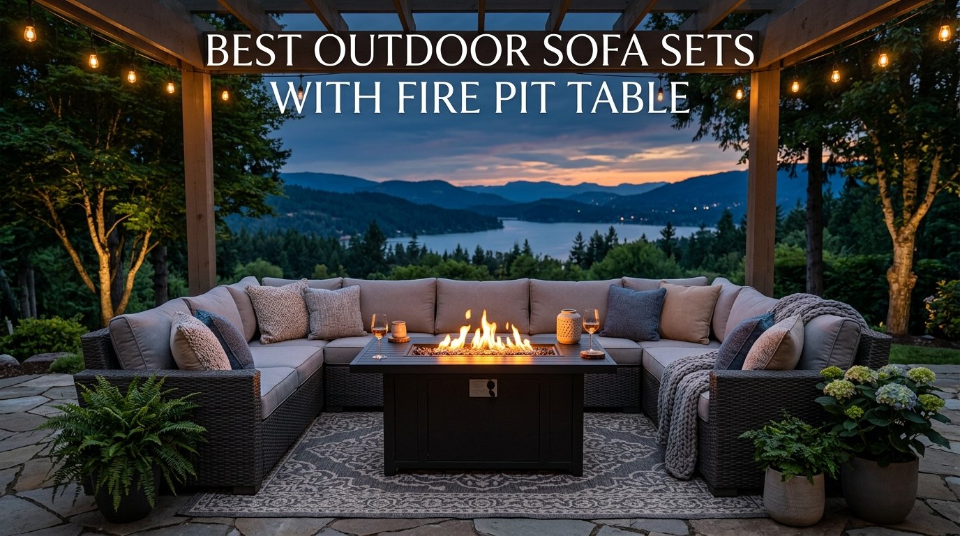 Best Outdoor Sofa Sets With Fire Pit Table