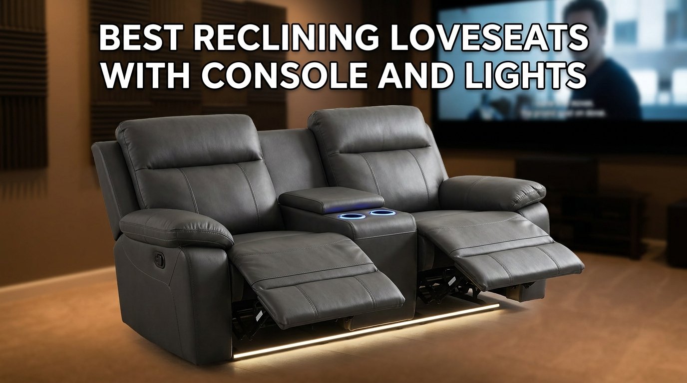Best Reclining Loveseats With Console and Lights