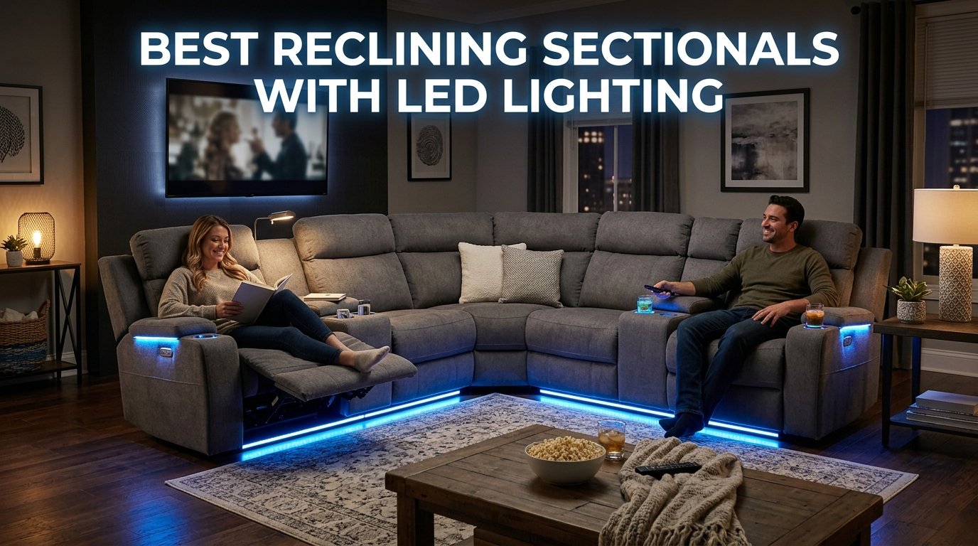 Best Reclining Sectionals With LED Lighting