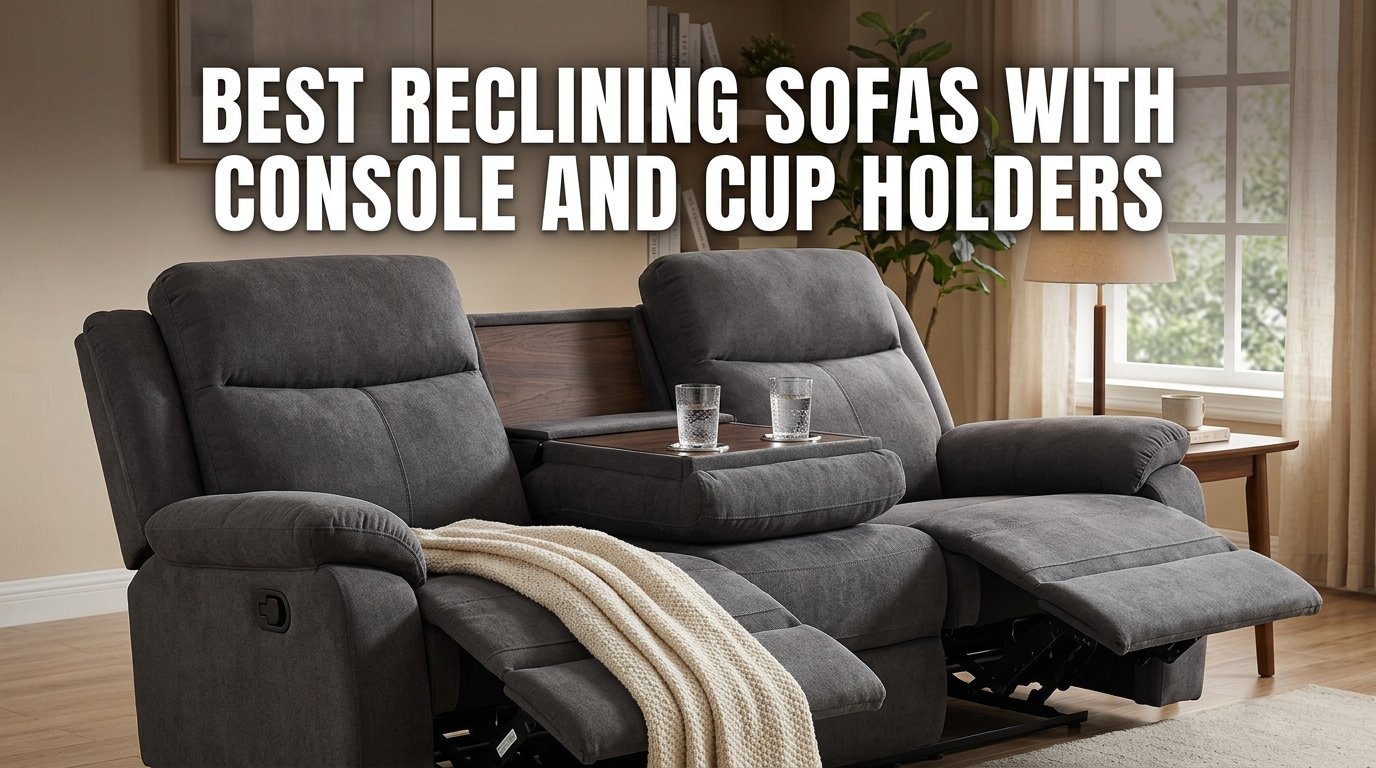 Best Reclining Sofas With Console and Cup Holders