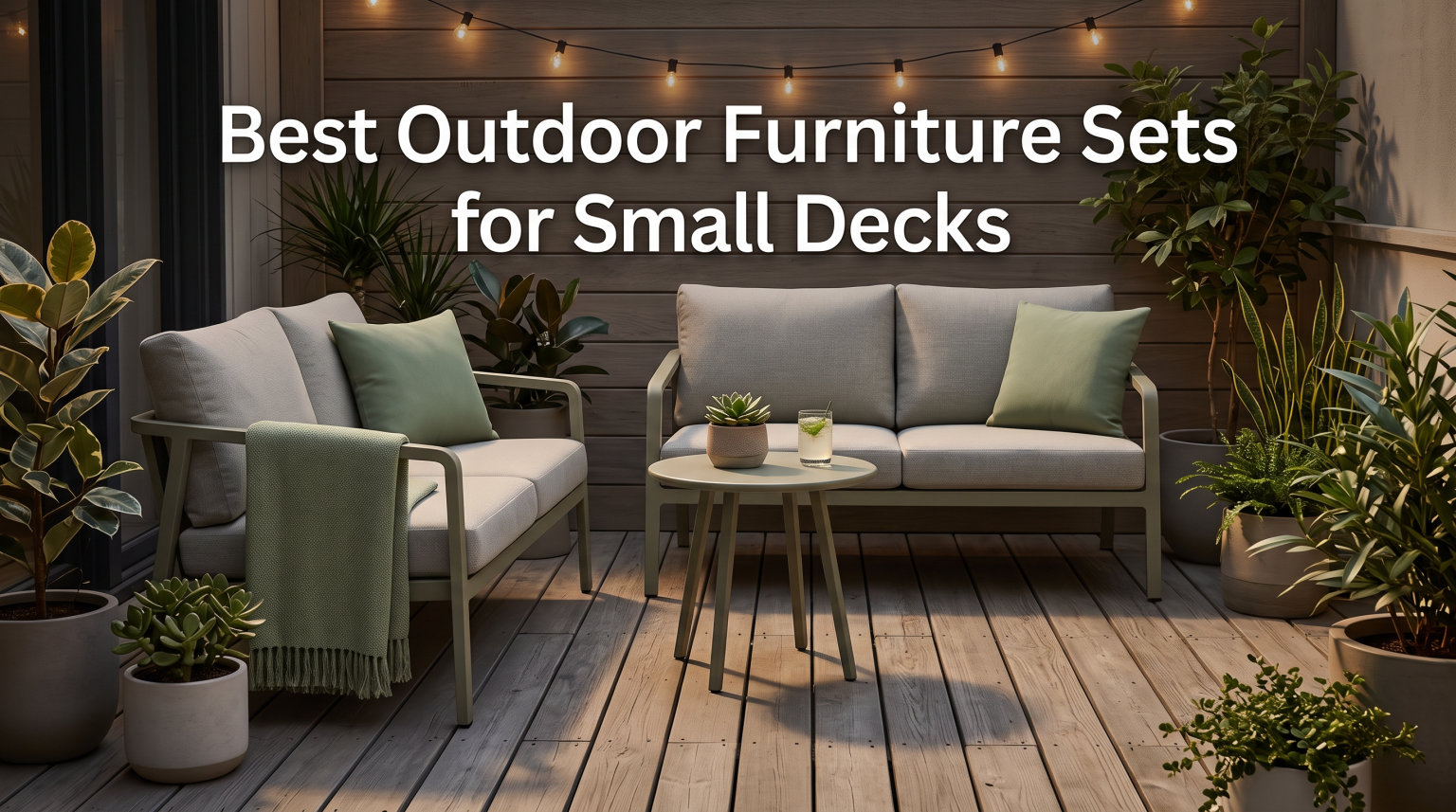 Best Outdoor Furniture Sets for Small Decks