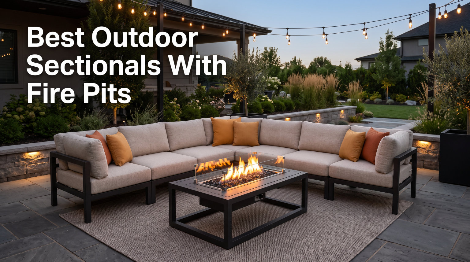 Best Outdoor Sectionals With Fire Pits
