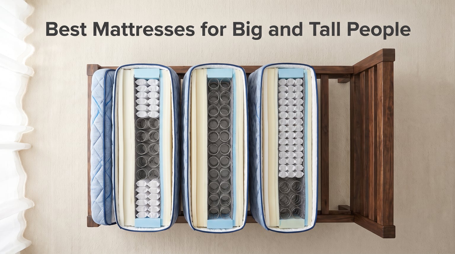 Best Mattresses for Big and Tall People