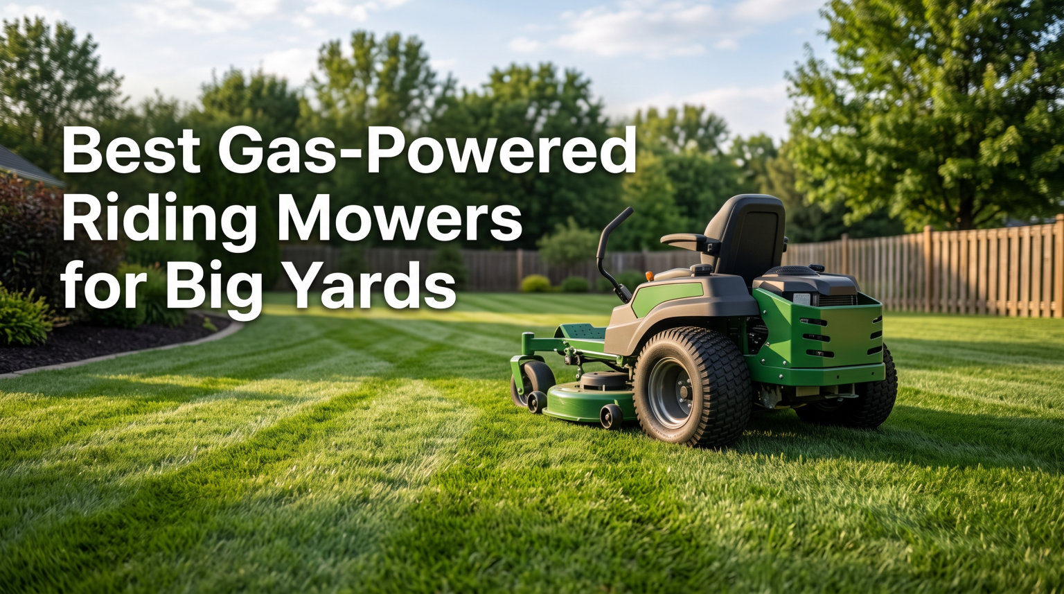 Best Gas-Powered Riding Mowers for Big Yards
