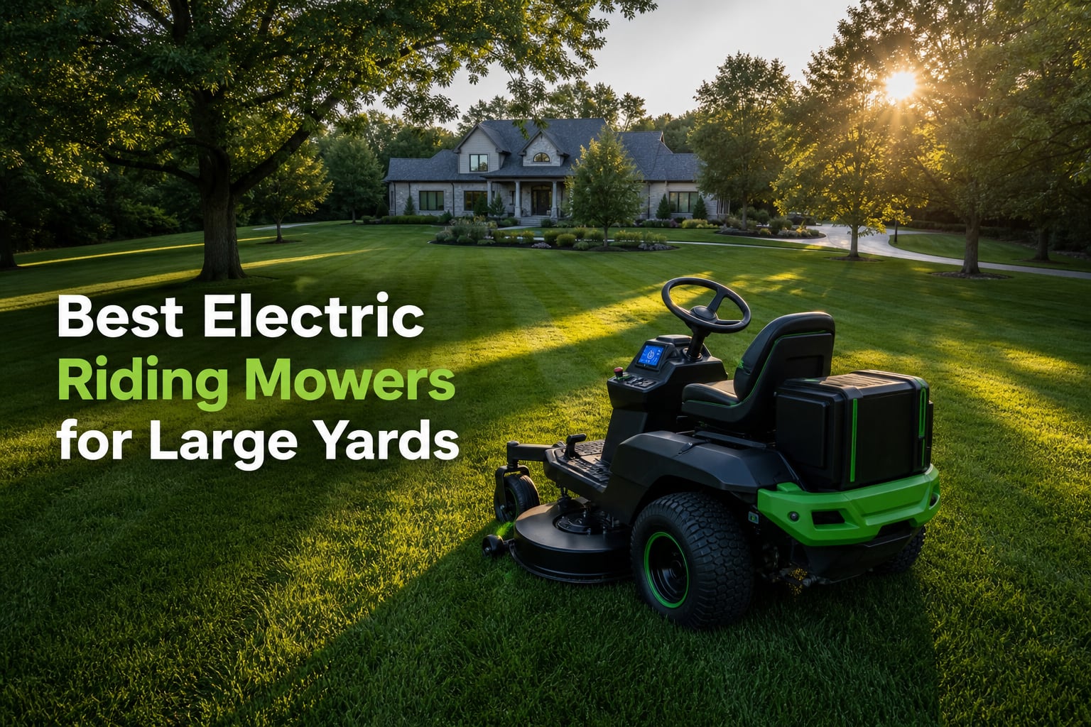 Best Electric Riding Mowers for Large Yards