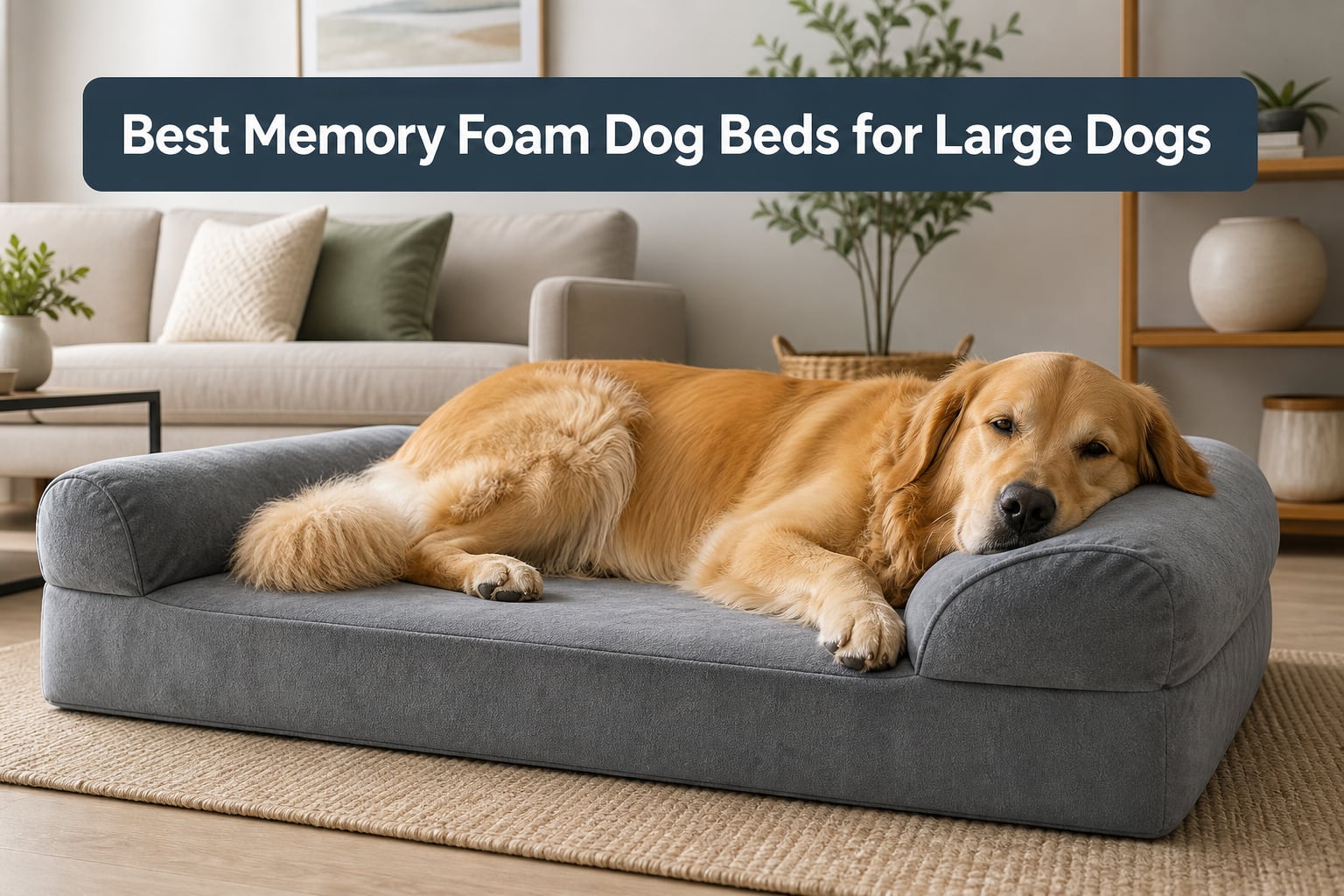 Best Memory Foam Dog Beds for Large Dogs