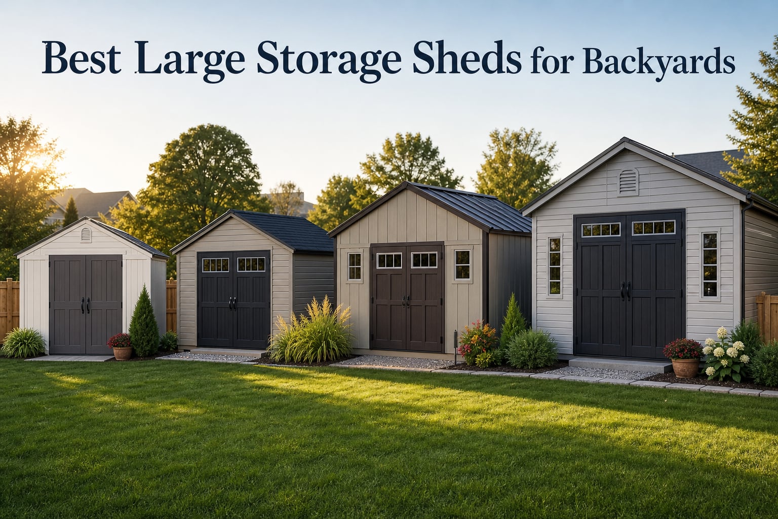 Best Large Storage Sheds for Backyards
