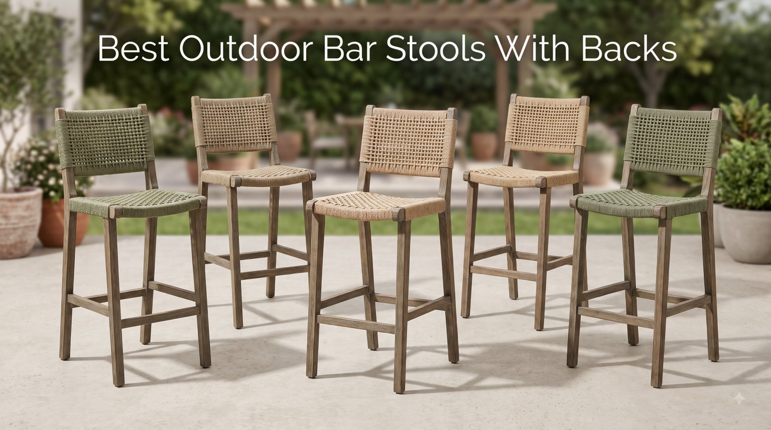 Best Outdoor Bar Stools With Backs