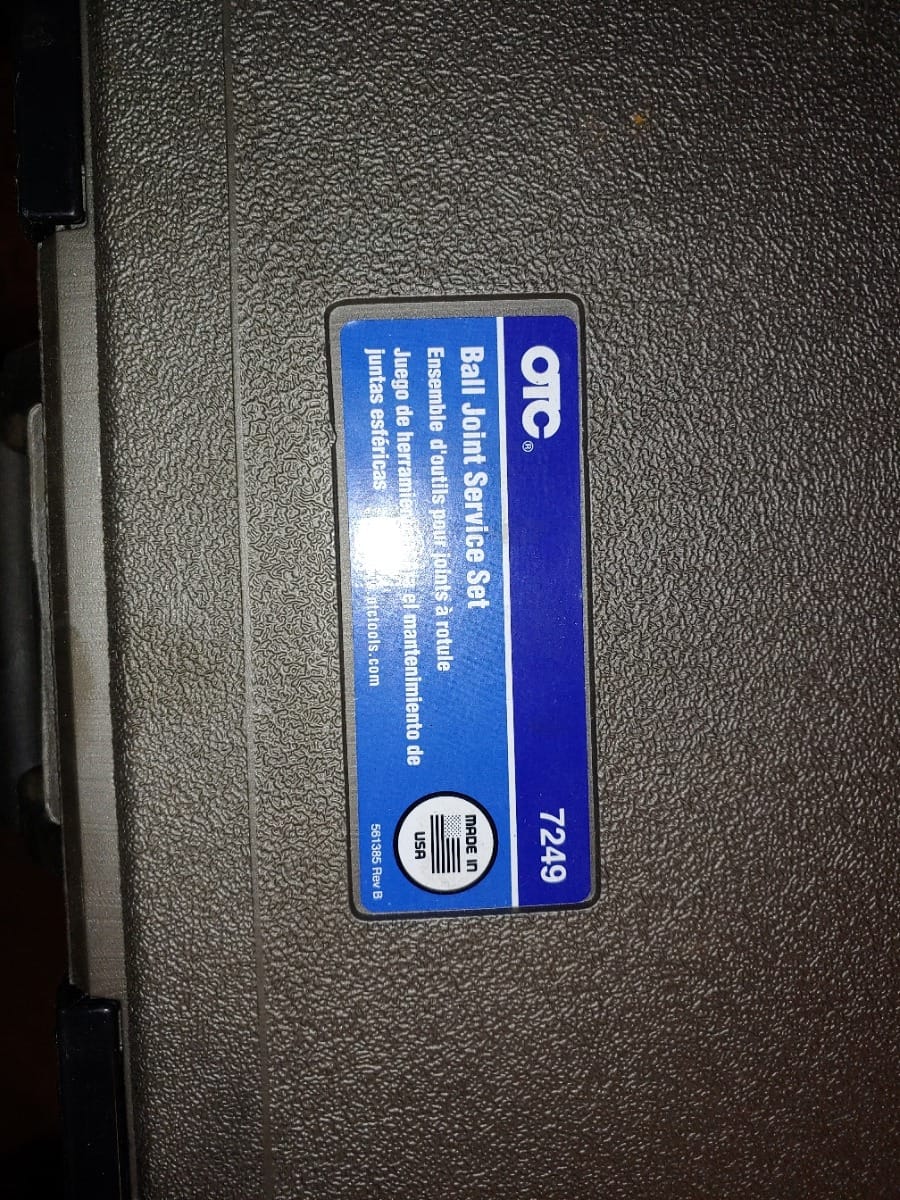 OTC 7249 Ball Joint, U-Joint, and Brake Anchor Pin Service Kit with Case customer photo 1