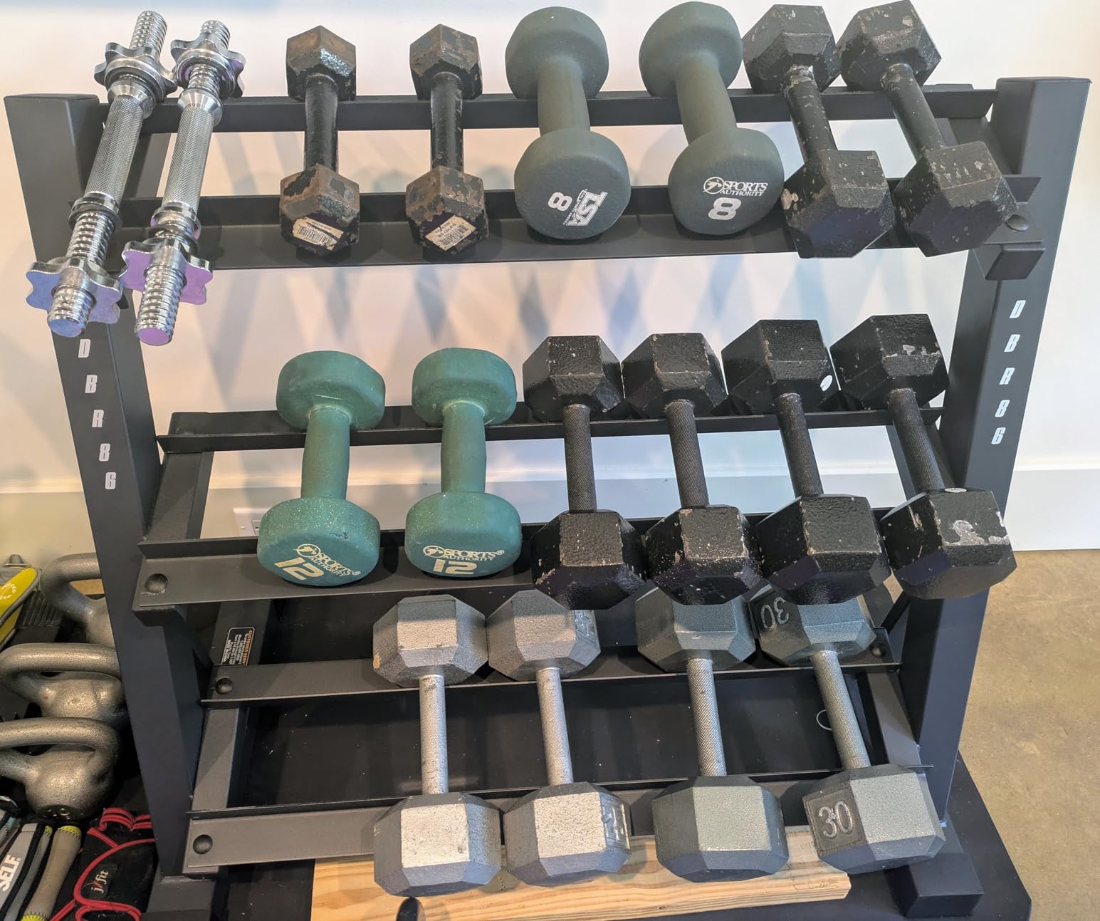 Marcy Weight Storage Organizer Racks for Dumbbells, Kettlebells, Weight Plates customer photo 2