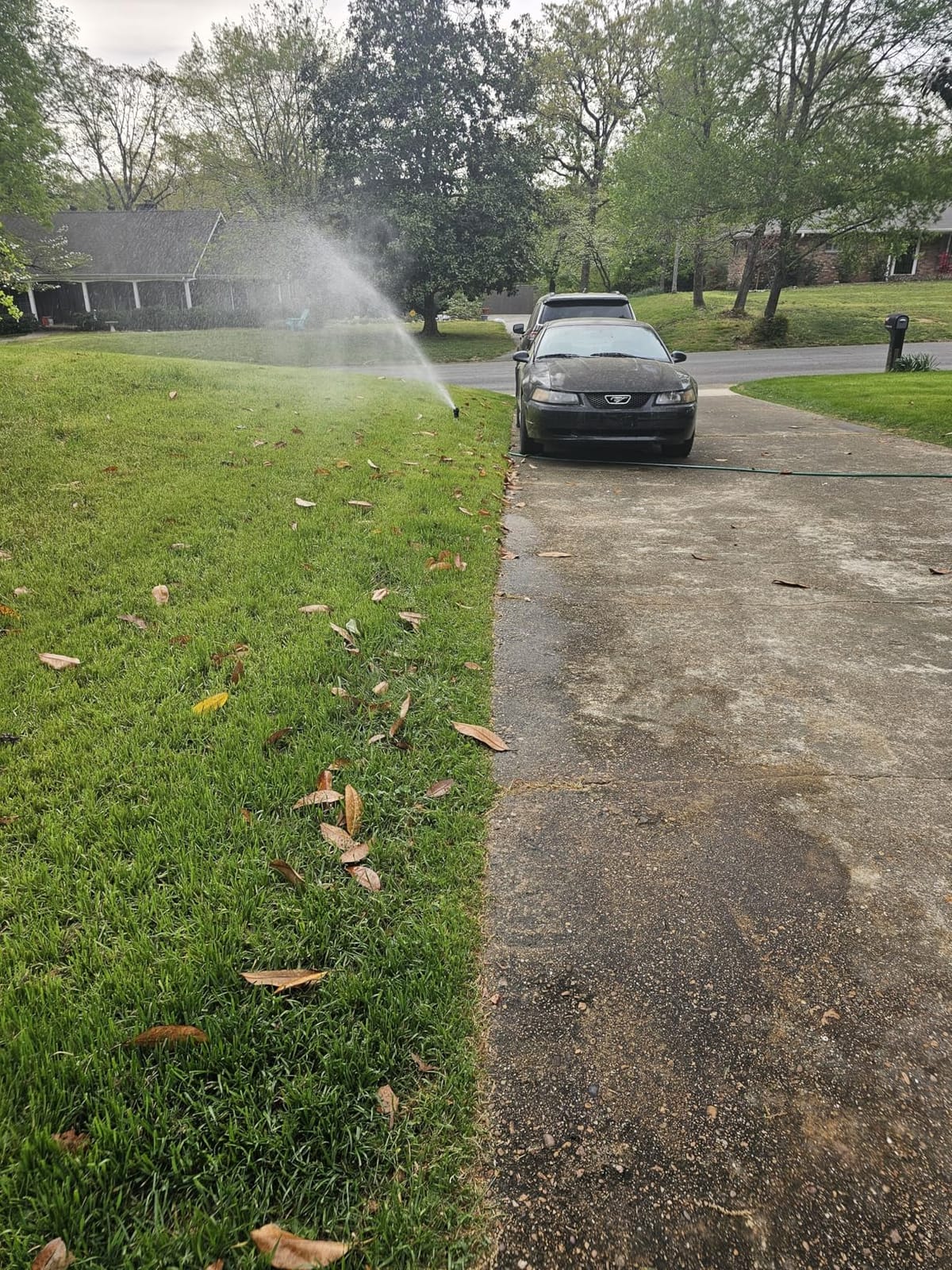 Orbit H2O-Six Gear-Drive Sprinkler on Metal T-Spike - Customizable Lawn Watering Coverage - Multi-Pattern Rotating Head with Adjustable Spray Range - Durable Outdoor Yard Irrigation Sprinkler - 58573 customer photo 1
