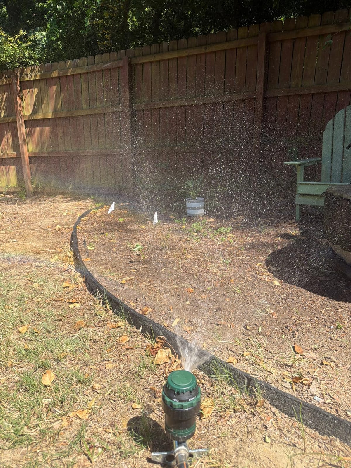 Orbit H2O-Six Gear-Drive Sprinkler on Metal T-Spike - Customizable Lawn Watering Coverage - Multi-Pattern Rotating Head with Adjustable Spray Range - Durable Outdoor Yard Irrigation Sprinkler - 58573 customer photo 2