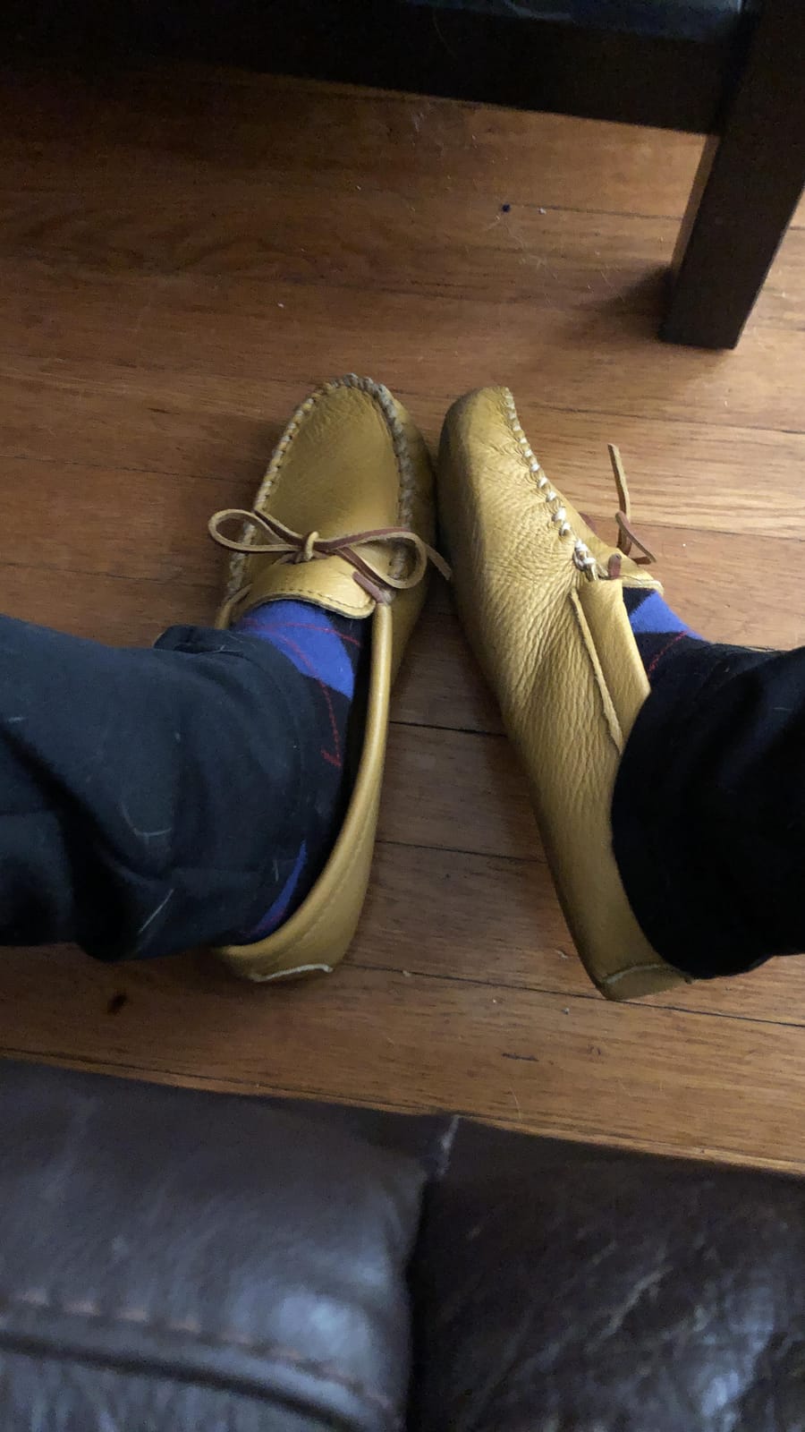 Minnetonka Men's Double Deerskin Softsole customer photo 2