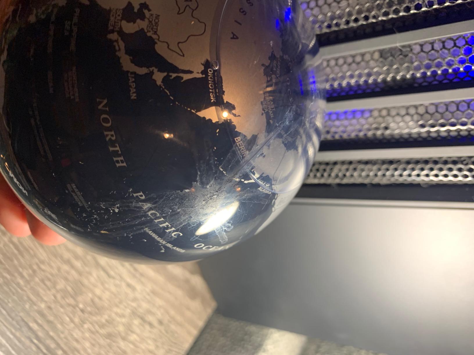 MOVA Self Rotating Globe, Jet Black and Silver Classic (4.5