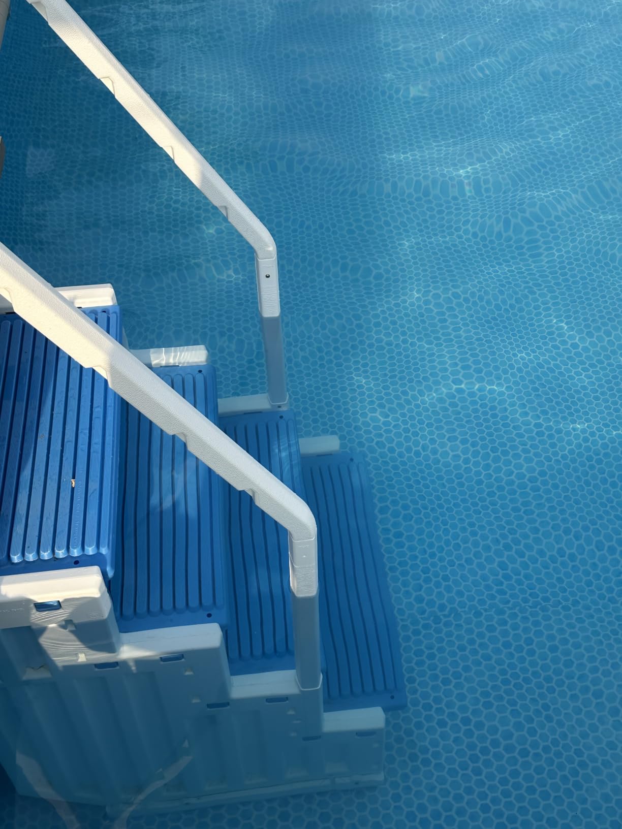 Confer Plastics Step-1X: Sturdy Above Ground Entry System with Dual Handrails and Slip-Resistant Steps, Easy Installation, Supports up to 400 lbs - Proudly Made in USA customer photo 1