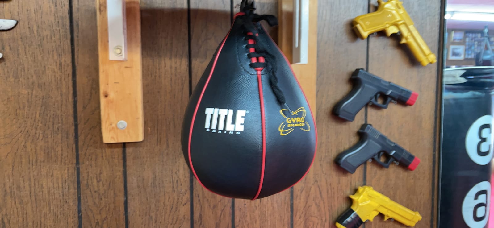 TITLE Boxing Gyro Balanced Leather Speed Bag: Speed Bag for Boxing, Speedbag, Speed Bags, Boxing Speed Bag, Title Speed Bag, Boxing Bag, Boxing Equipment, Punching Bag customer photo 2