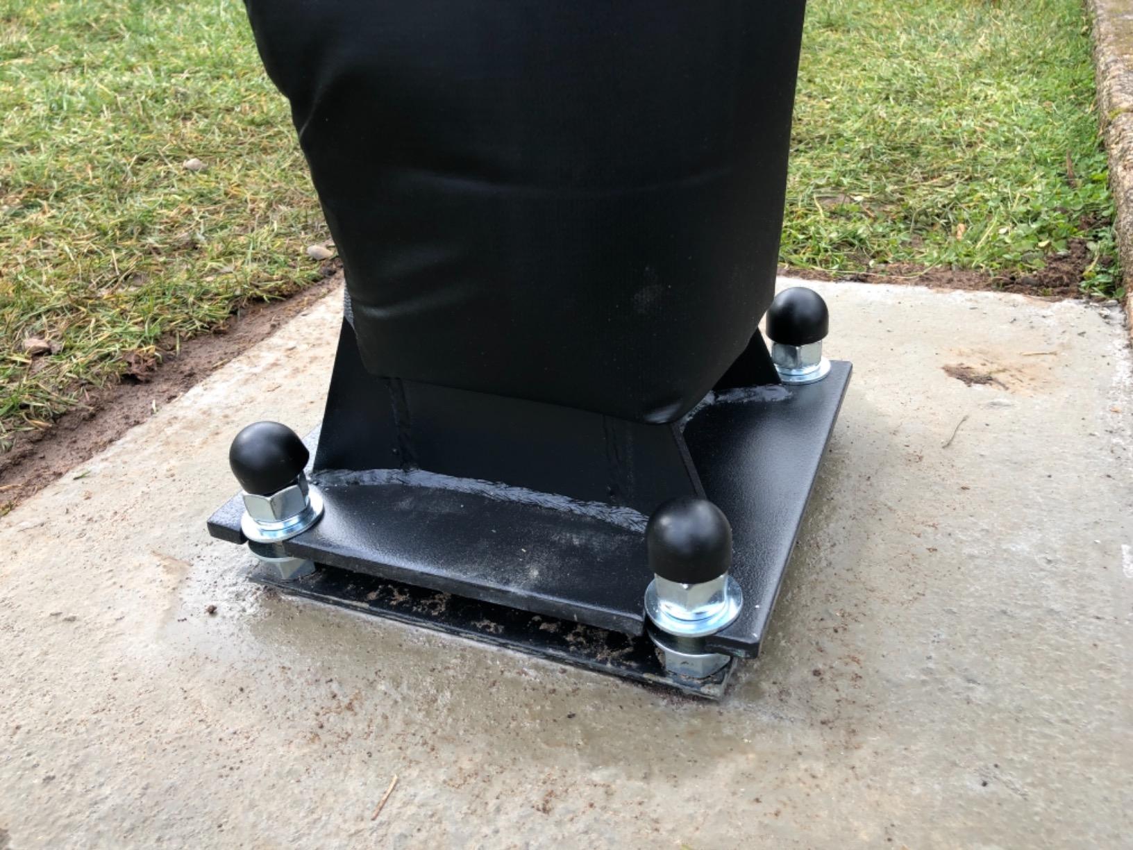 Silverback Height Adjustable In-Ground Basketball Hoop with Tempered Glass Backboard, Pro-Style Breakaway Rim & Backboard Pad customer photo 2