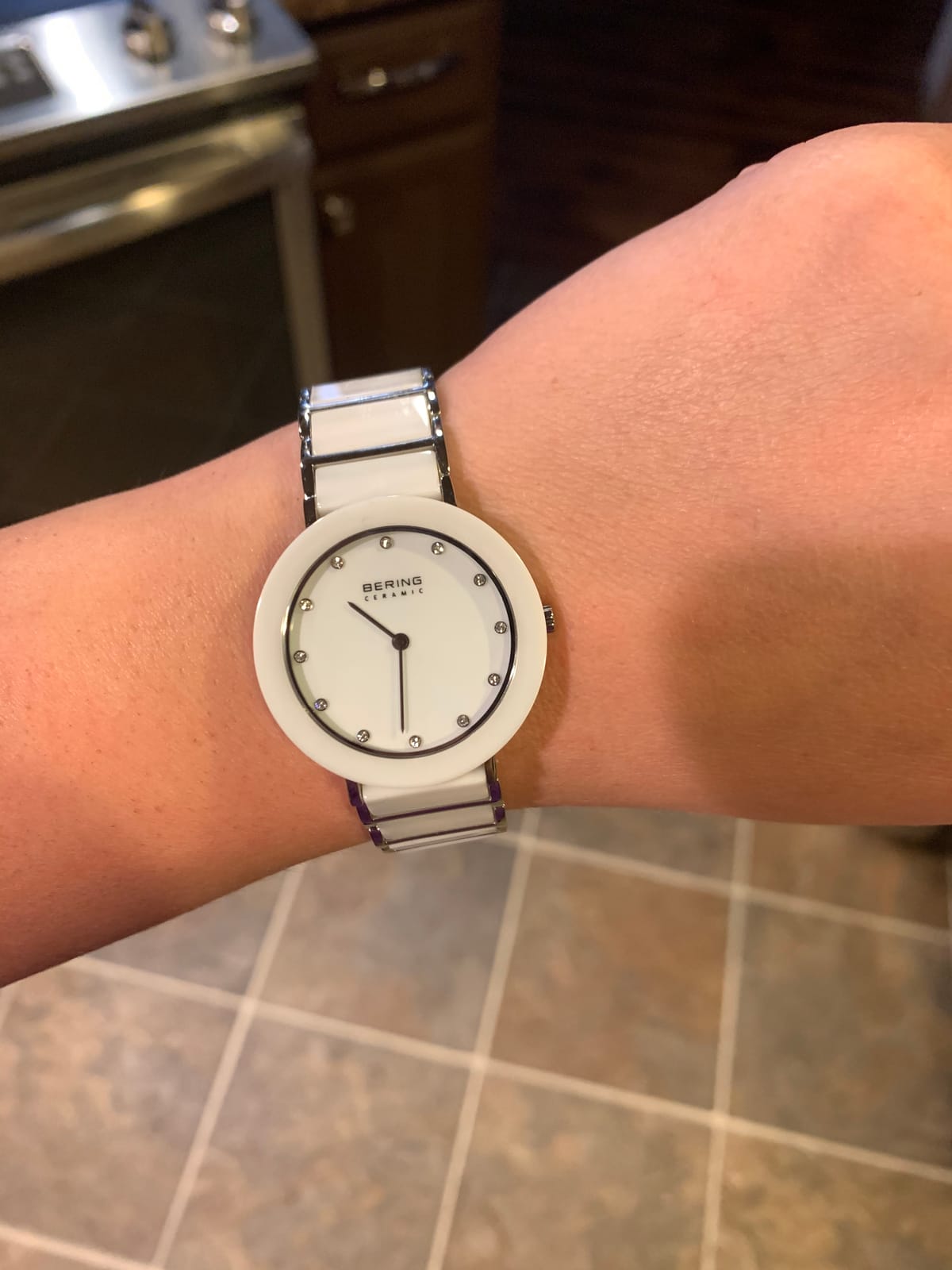 Bering Women's Quartz Movement Watch - Ceramic Collection with Stainless Steel and Sapphire Glass customer photo 2