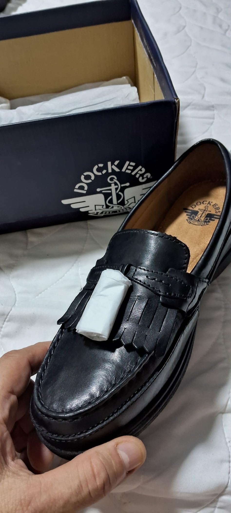 DOCKERS Mens Sinclair Leather Dress Casual Tassel Loafers customer photo 1