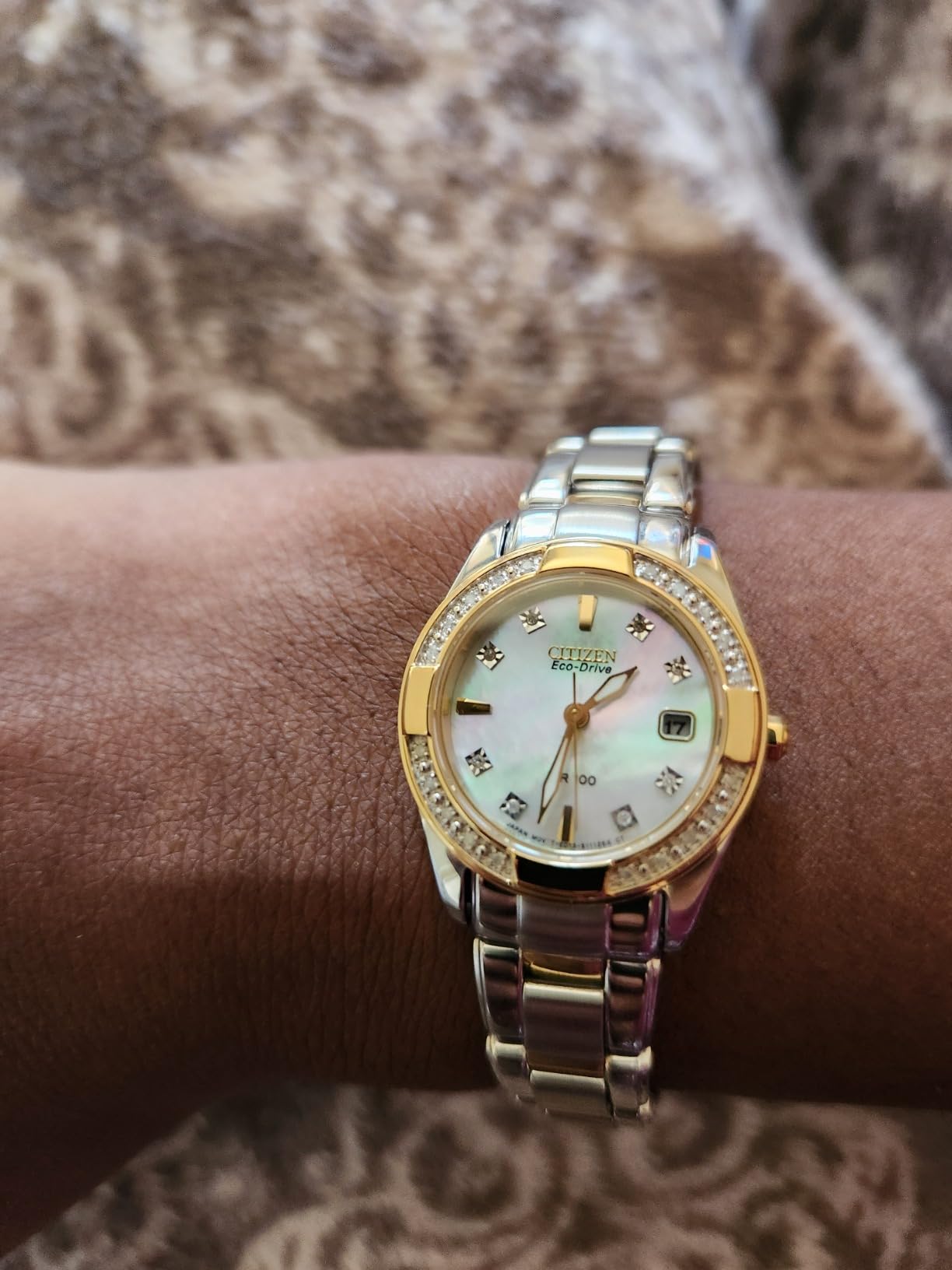 Ladies' Eco-Drive Diamond Classic 26mm Stainless Steel EW1824-57D customer photo 1