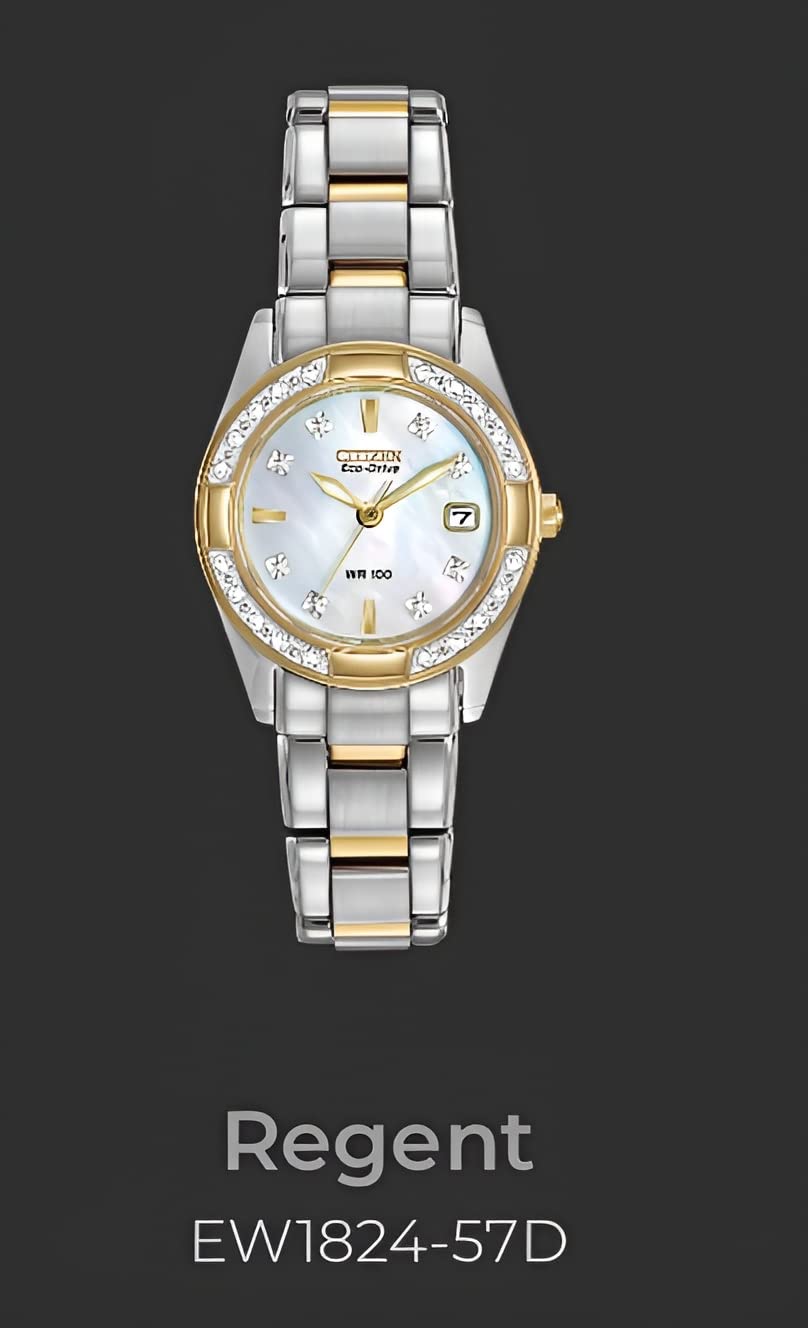 Ladies' Eco-Drive Diamond Classic 26mm Stainless Steel EW1824-57D customer photo 2