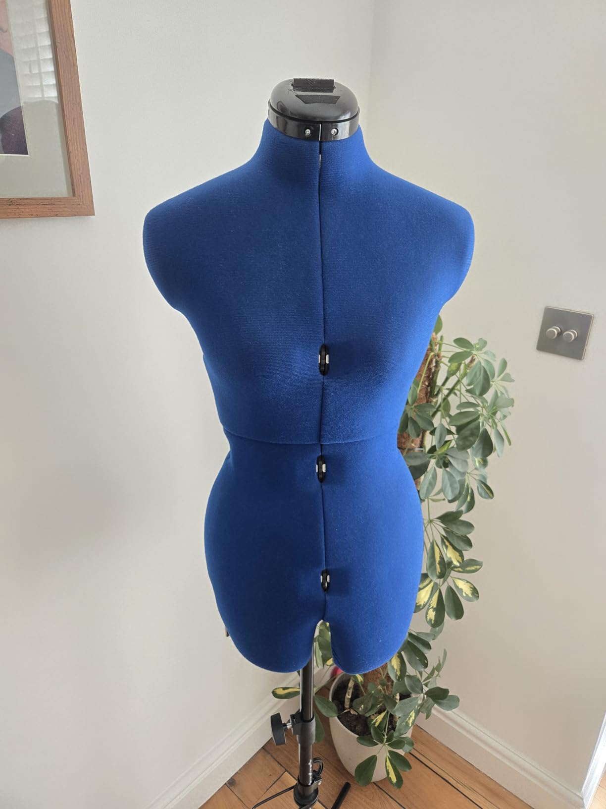 Adjustoform Sew Deluxe FG372 Adjustable Dress & Pants Form Sapphire S-M (US Dress Size 4-12) 8 Part Female Sewing Mannequin + Pin Grip Hem Marker customer photo 2